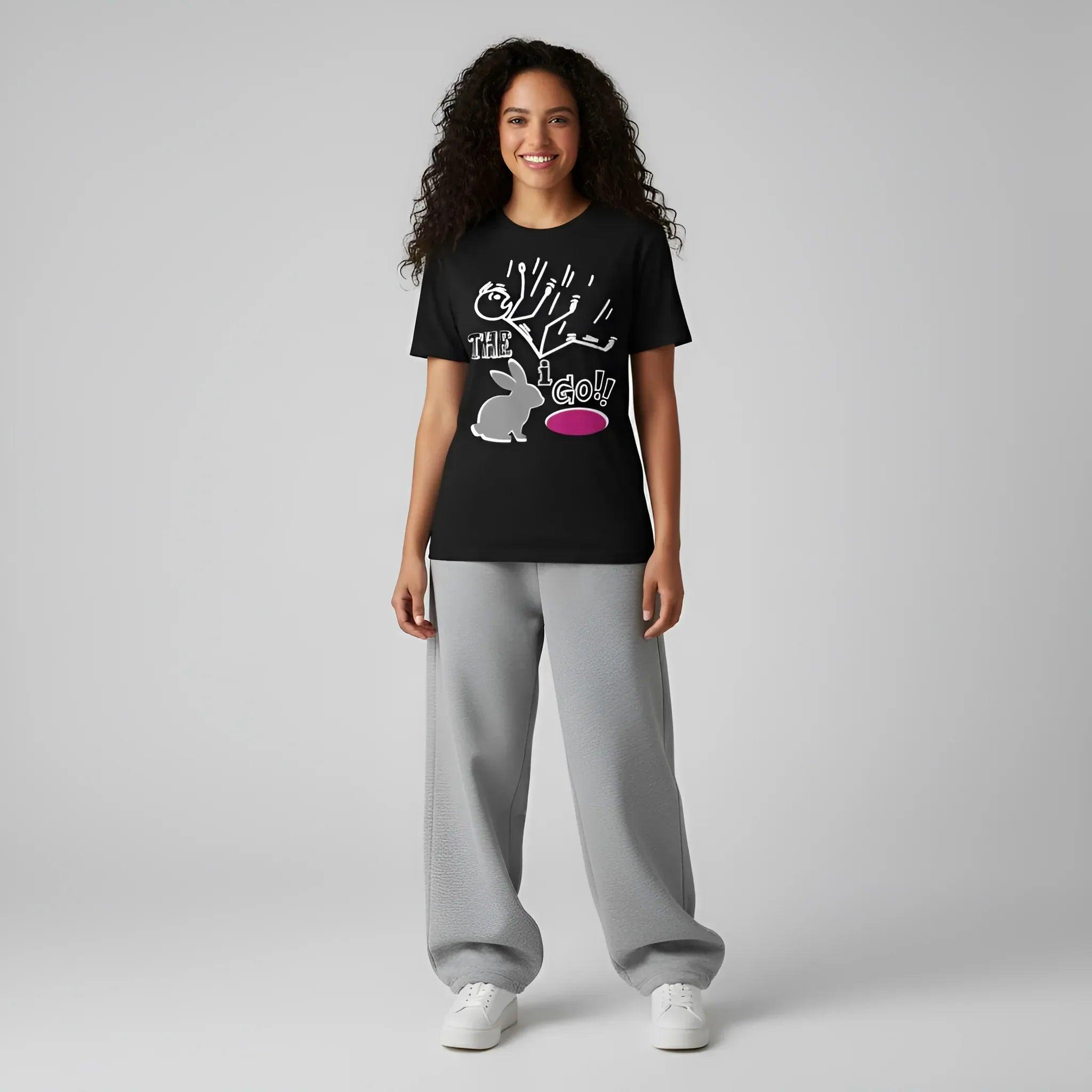 Down the Rabbit Hole I Go!!!! Unisex Garment-Dyed T-shirt