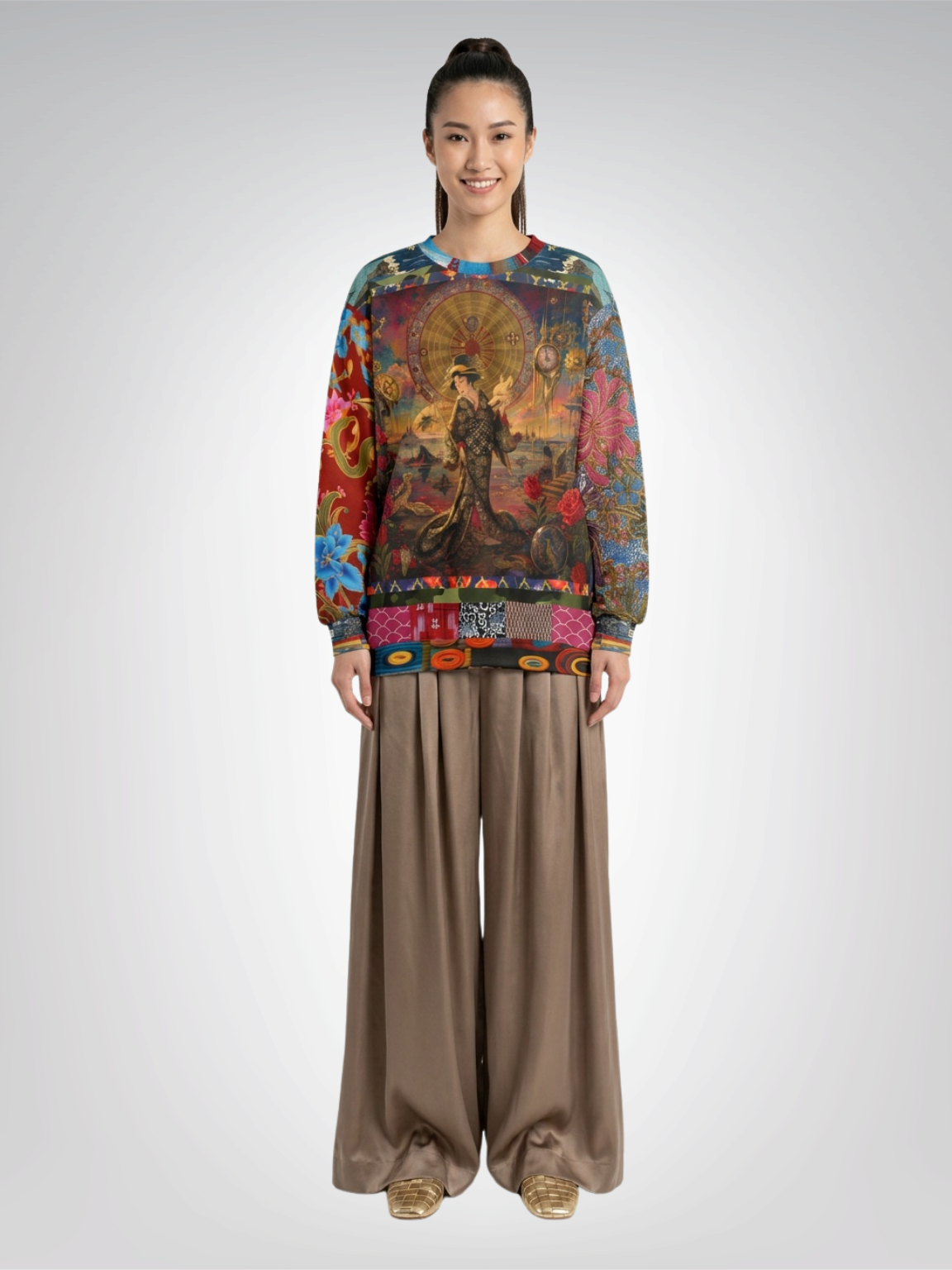 Duality of Spirit- Goddess of the Underworld Unisex Sweatshirt (Gold Label)
