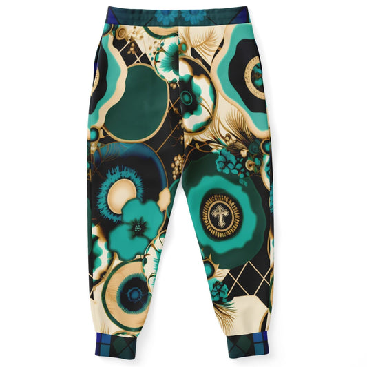 Beverly Trinity Plaid Medallion Eco-Poly Unisex Joggers