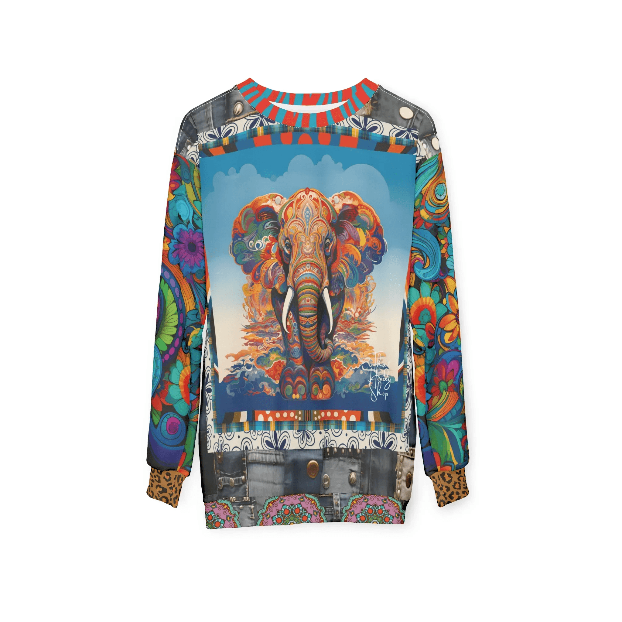 Elephant in Color Dreamscape Unisex Sweatshirt (Gold Label)