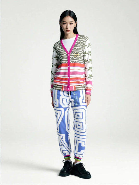 THS 1976 CA Monogram in Lavender Eco-Poly Unisex Joggers