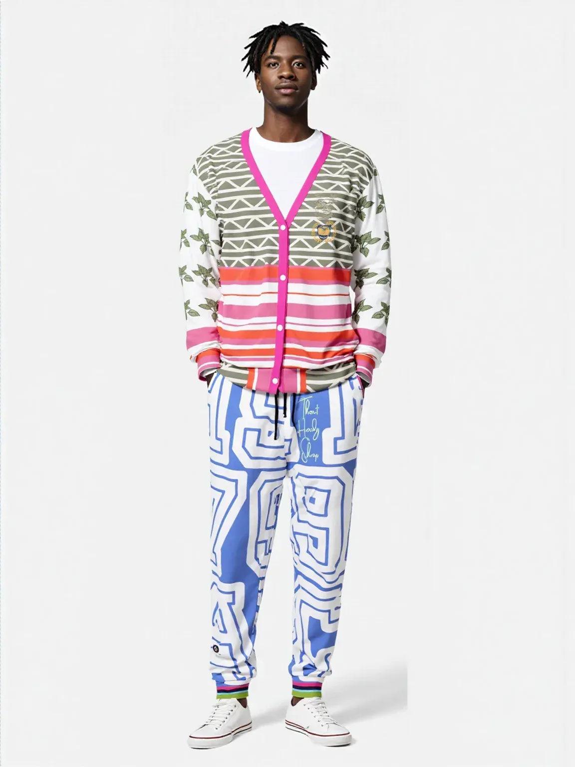 THS 1976 CA Monogram in Lavender Eco-Poly Unisex Joggers