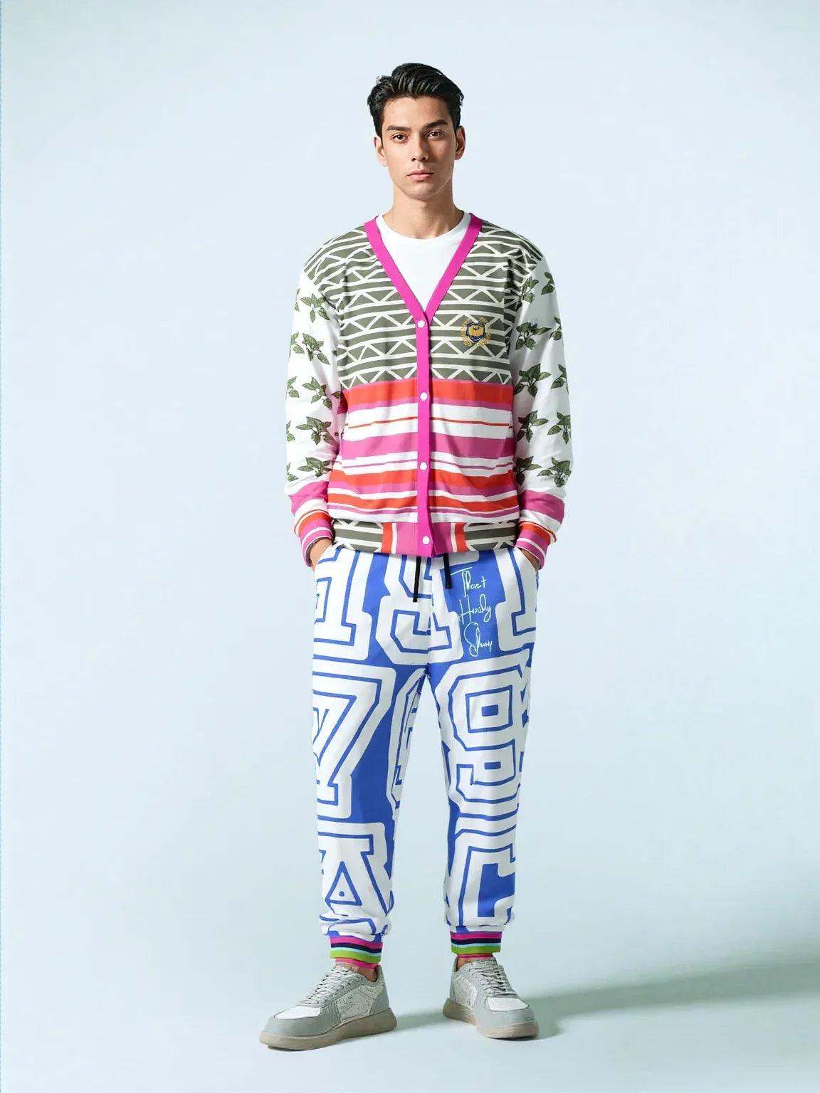 THS 1976 CA Monogram in Lavender Eco-Poly Unisex Joggers
