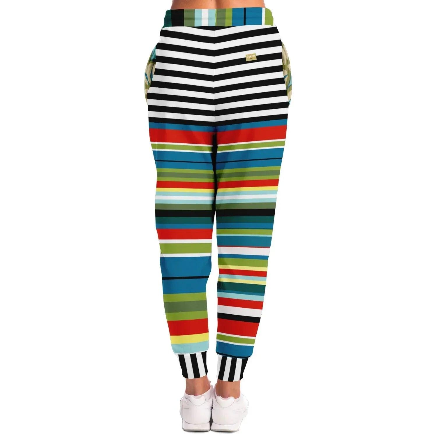 Everglades Rainbow Jailhouse Stripe Eco-Poly Joggers
