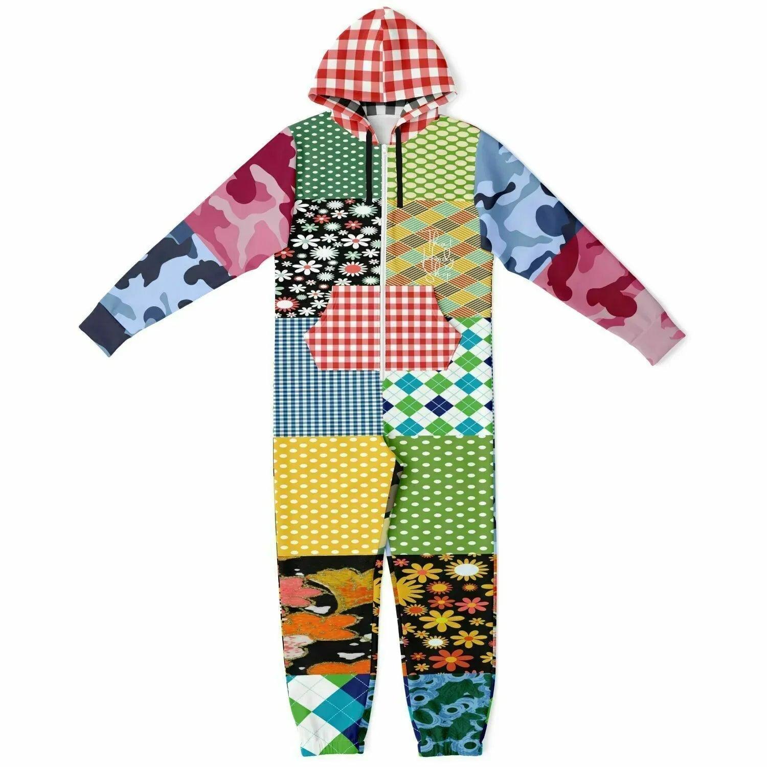 Army Brat Unisex Sweatshirt Fleece Patchwork Romper