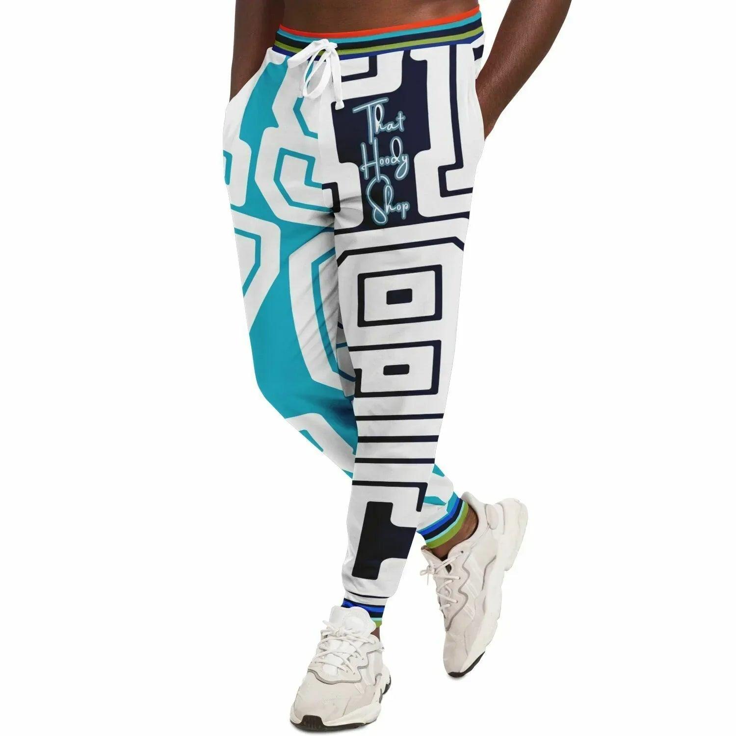 THS 1976 CA Monogram in Blue Duo Eco-Poly Unisex Joggers Subliminator