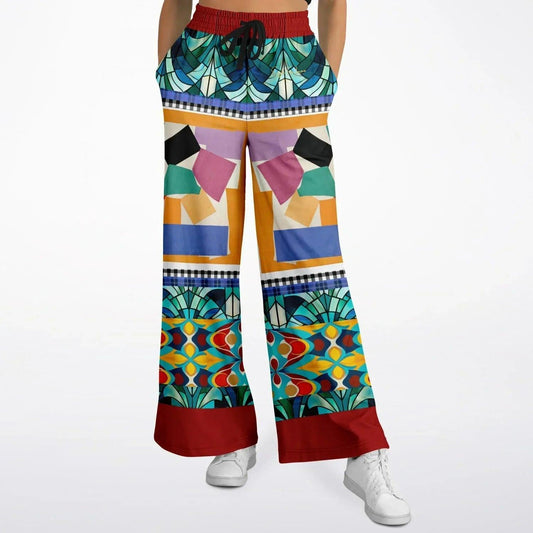 Interior Salon with Forget-Me-Nots - Matisse - in Full Glory Eco-Poly Wide Leg Pants