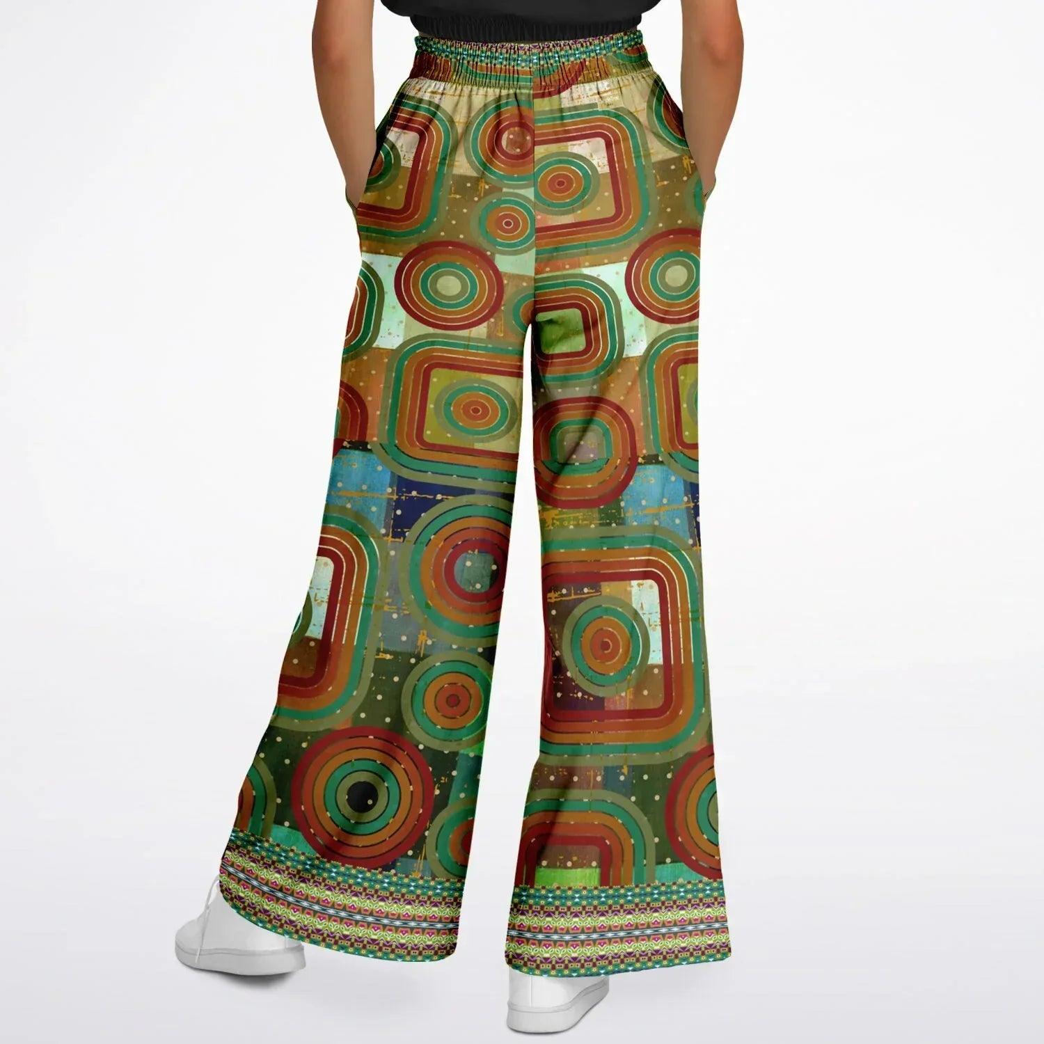Flashback to the 70s Eco-Poly Wide Leg Pants