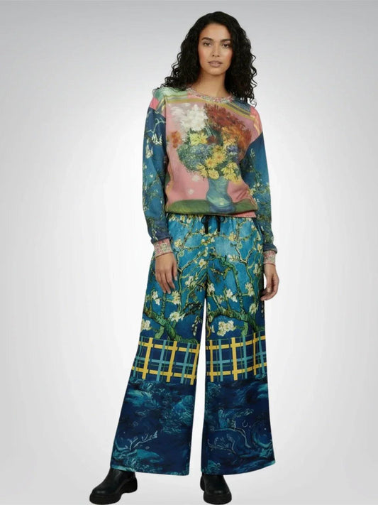 Flowers in Blue Vase - Van Gogh - Unisex Sweatshirt (Gold Label)