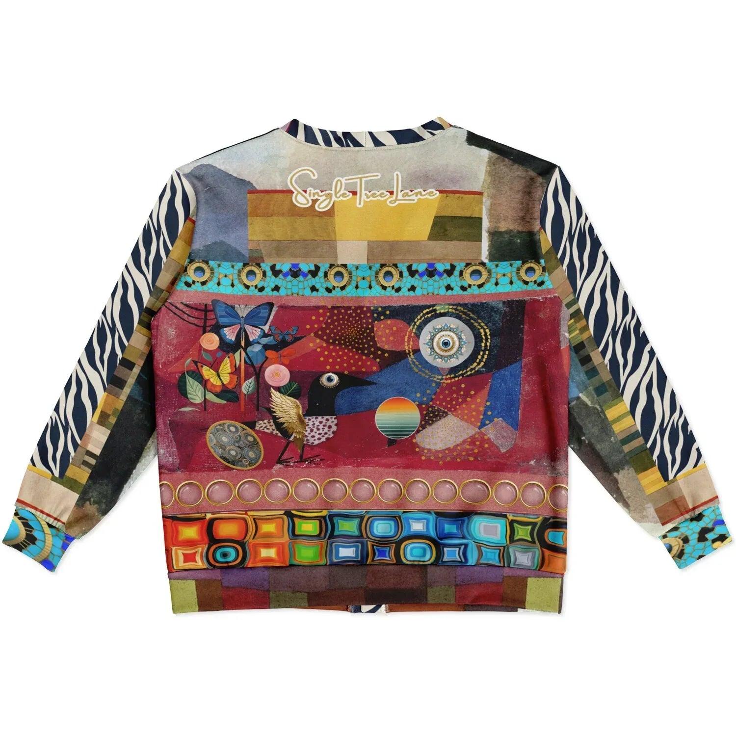Forest Fowl in the Garden of Eden - Klee - Heavyweight Unisex Cardigan
