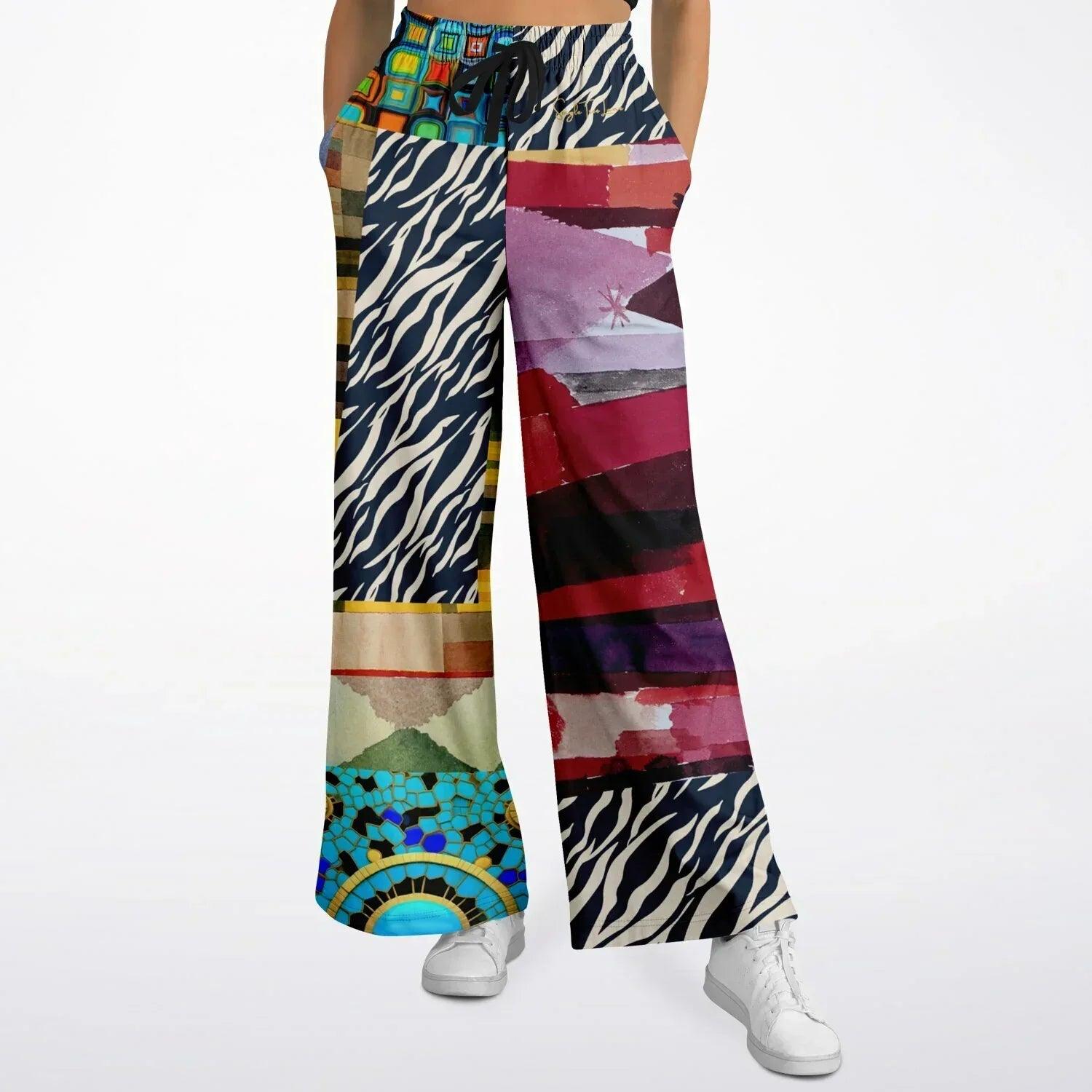 Forest Fowl in the Garden of Eden Perplexity - Klee - Eco-Poly Wide Leg Pants