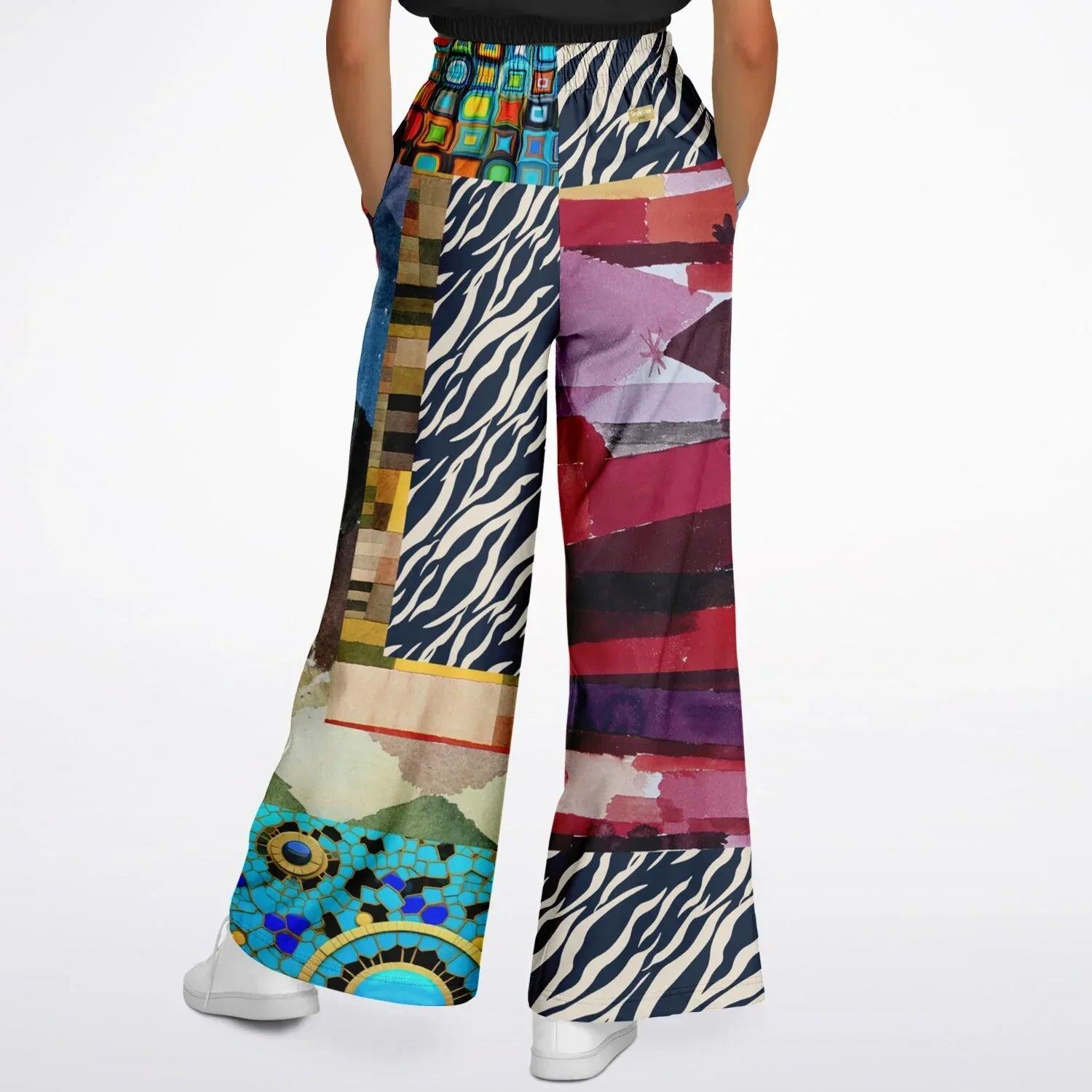 Forest Fowl in the Garden of Eden Perplexity - Klee - Eco-Poly Wide Leg Pants