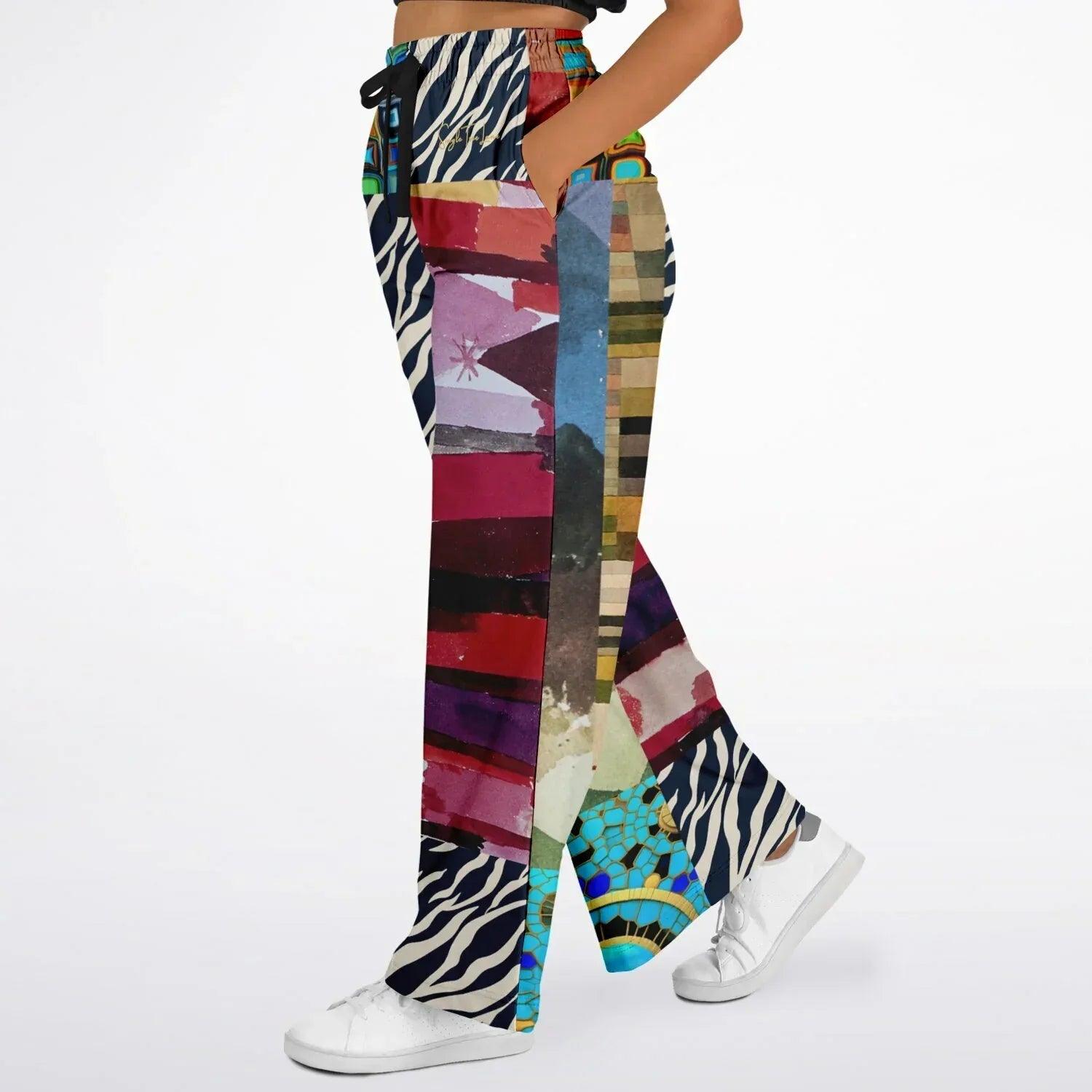 Forest Fowl in the Garden of Eden Perplexity - Klee - Eco-Poly Wide Leg Pants