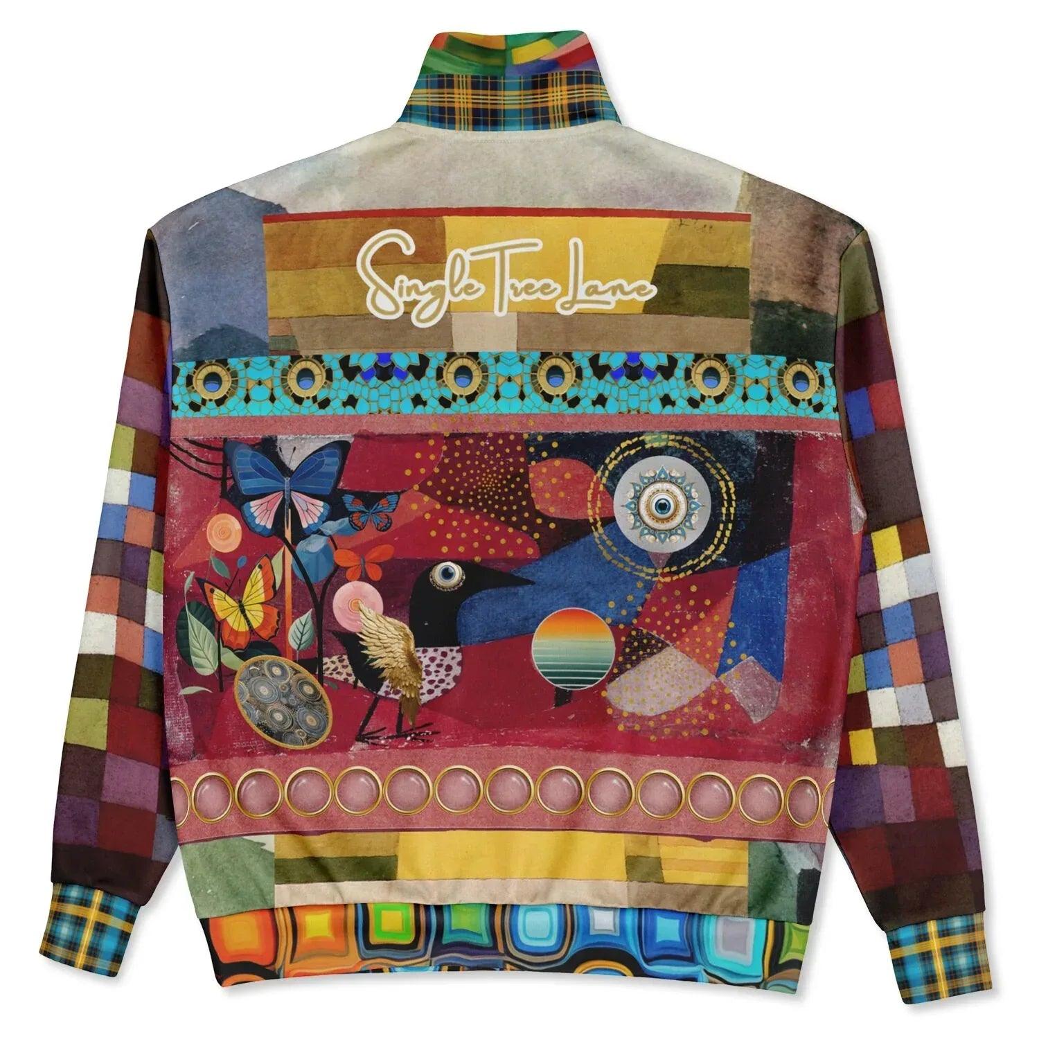 Forest Fowl in the Garden of Eden - Klee - Heavyweight Oversized Quarter Zip Sweatshirt