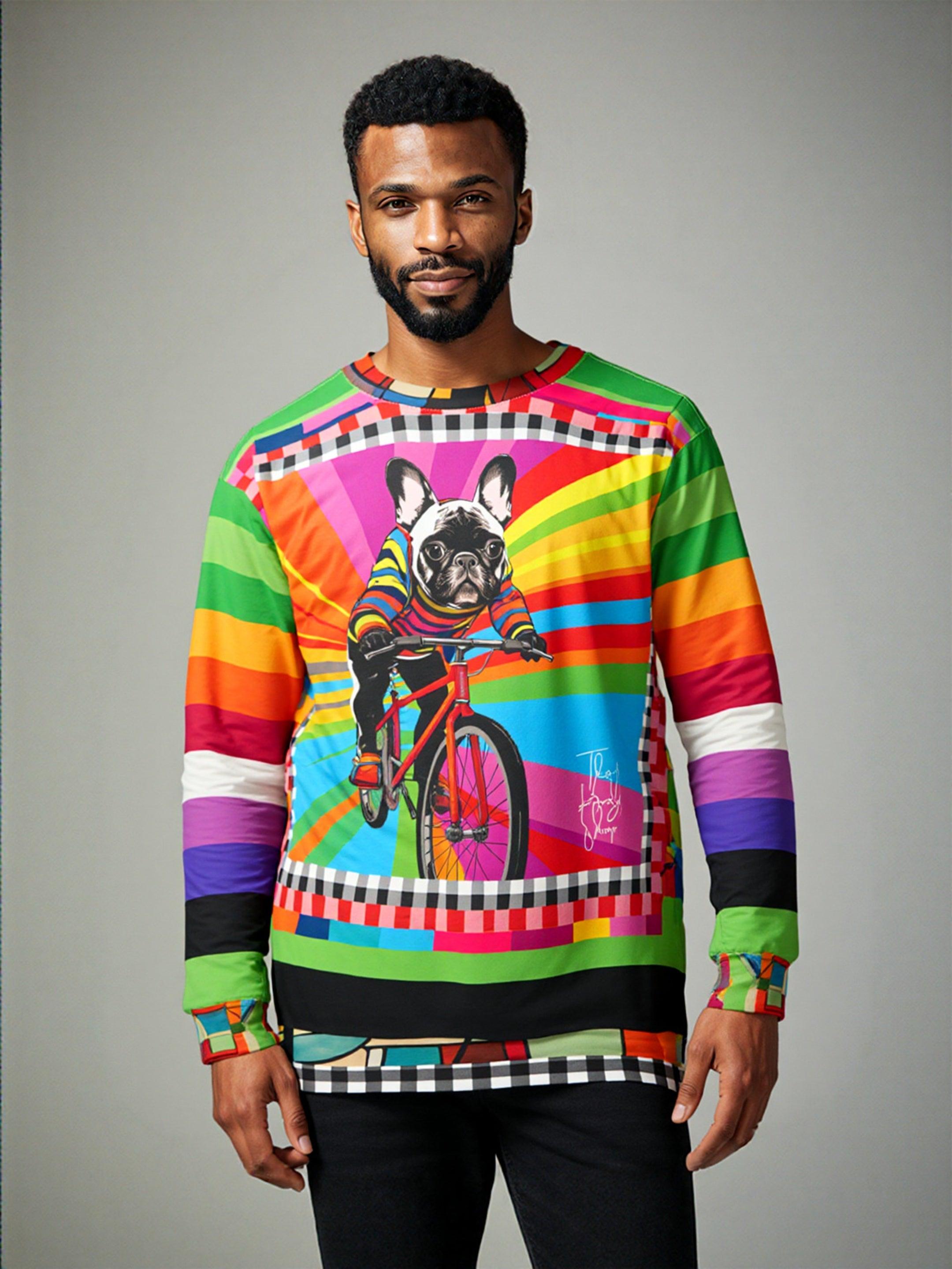 French Bulldog - Off to the Races Unisex Sweatshirt (Gold Label)