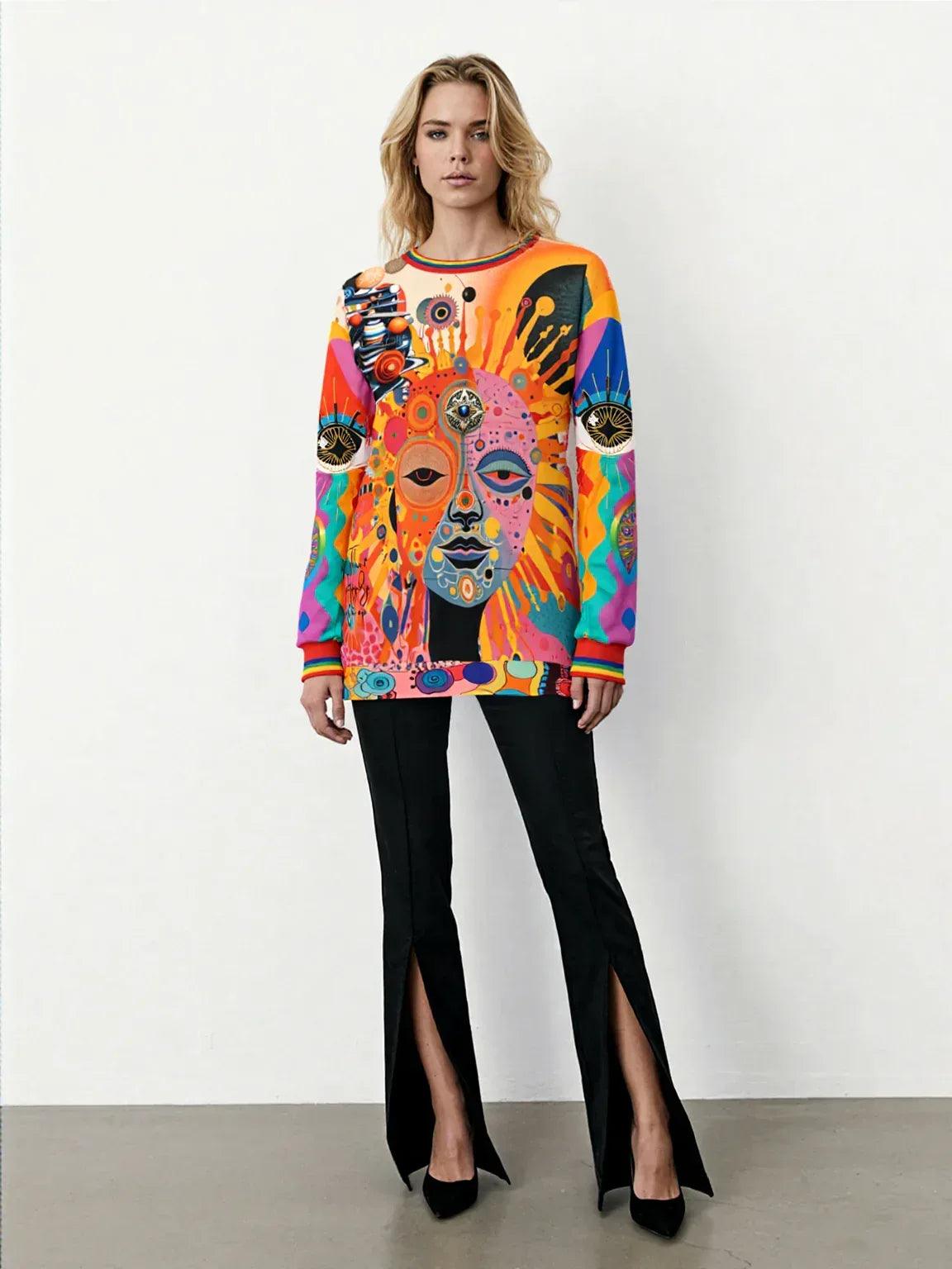 Futurama Sun Goddess in Metropolis Haze Unisex Sweatshirt (Gold Label)