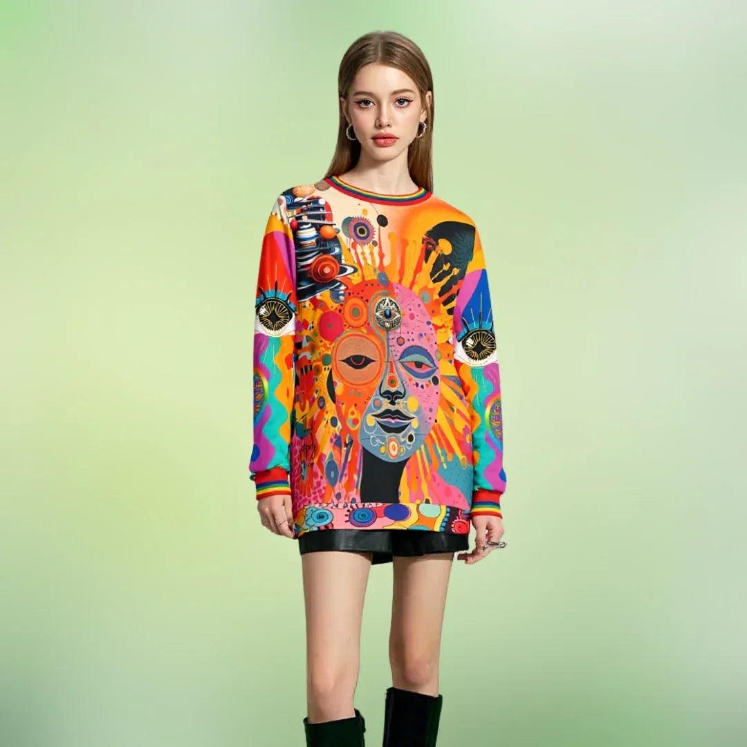 Futurama Sun Goddess in Metropolis Haze Unisex Sweatshirt (Gold Label)