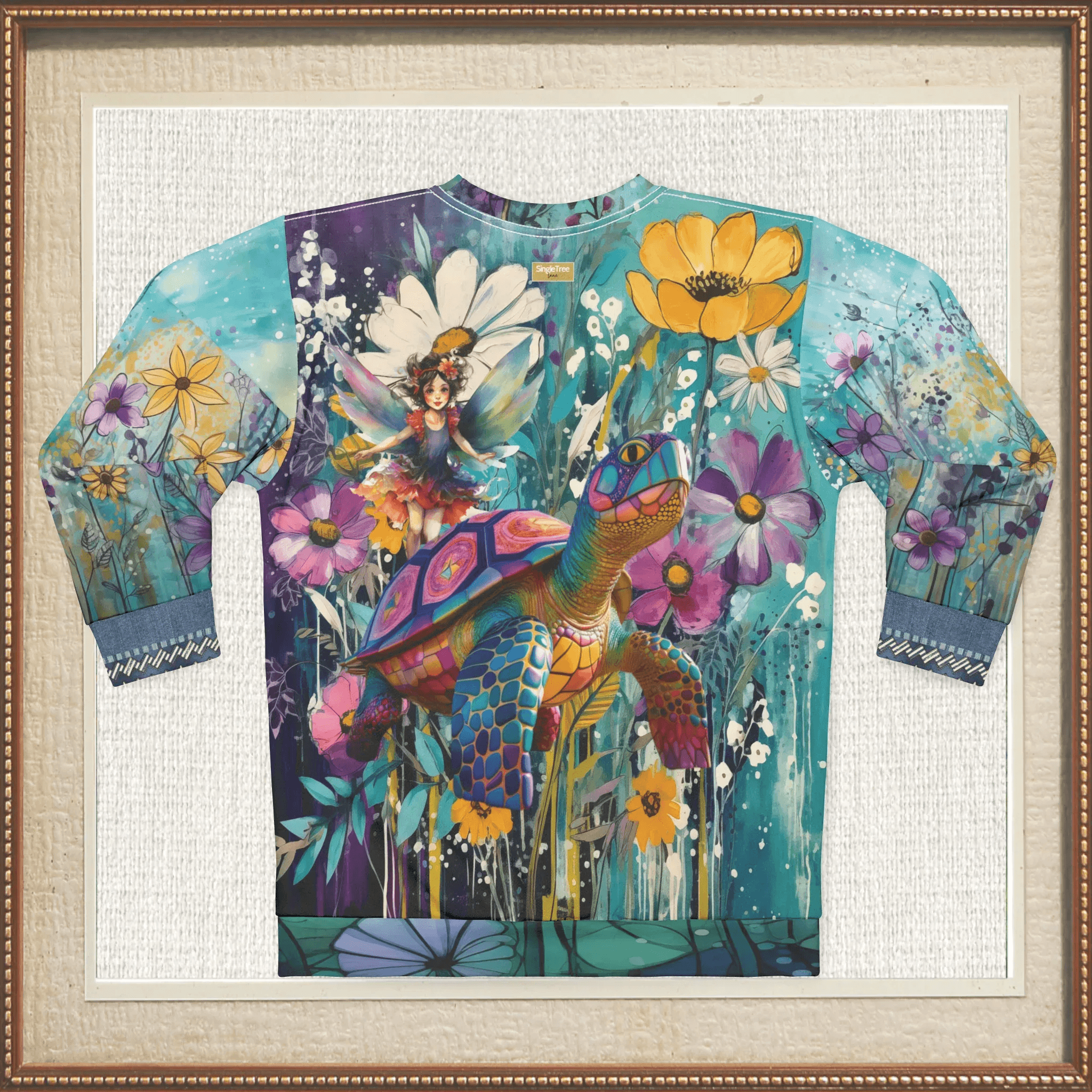 Garden Fairy Goes For a Ride Unisex Sweatshirt (Gold Label)