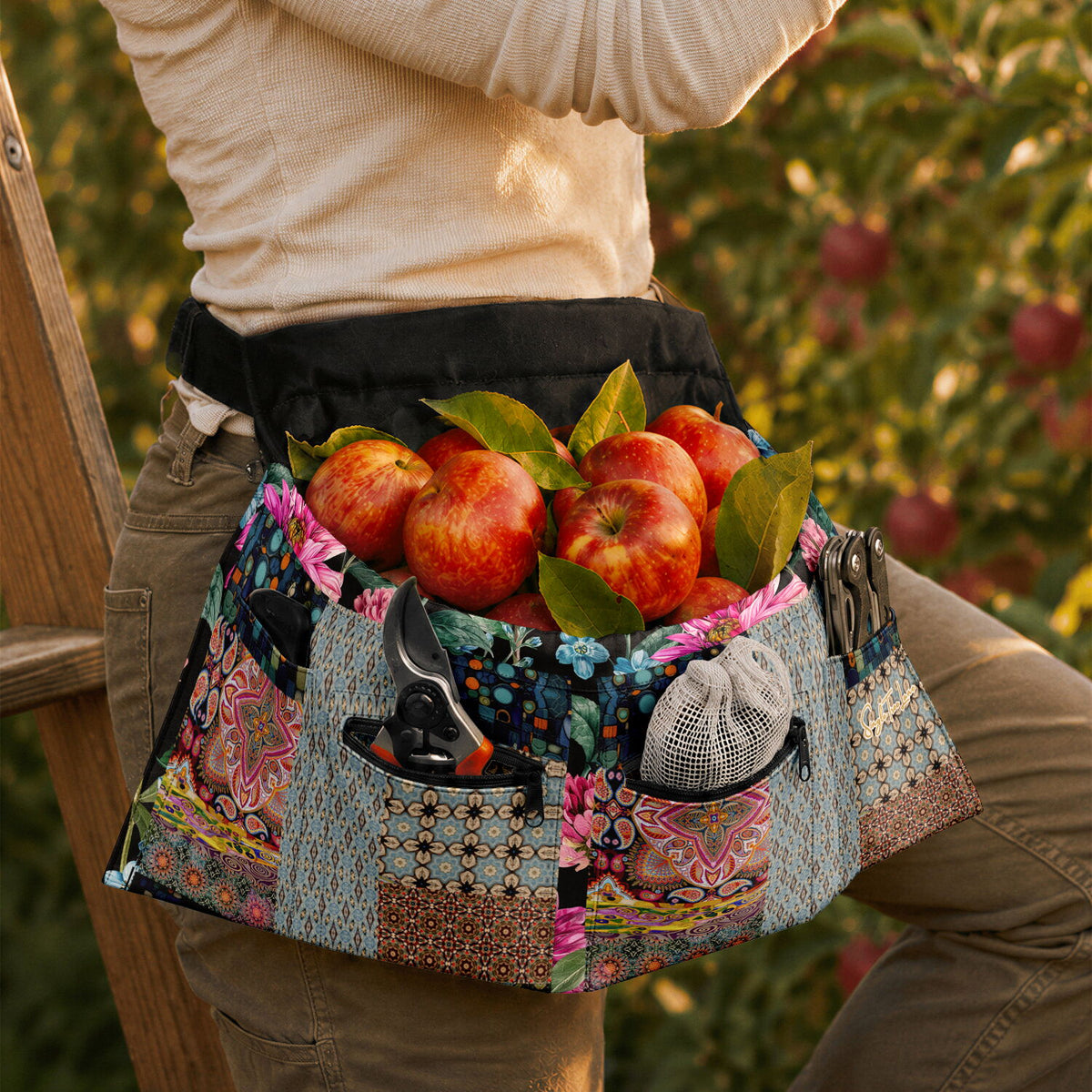 California Gypsy Patchwork Garden Harvest Bag