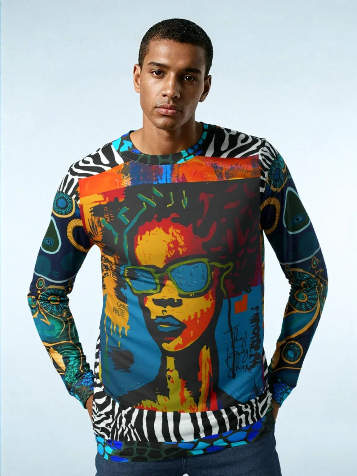 Girl With Attitude Graffiti Art Unisex Sweatshirt (Gold Label)