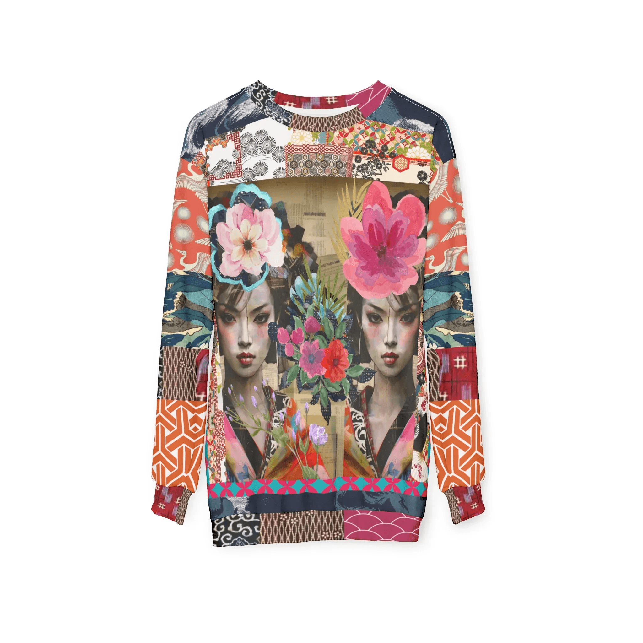 Girls Wrapped in Silk Robes Unisex Sweatshirt (Gold Label)