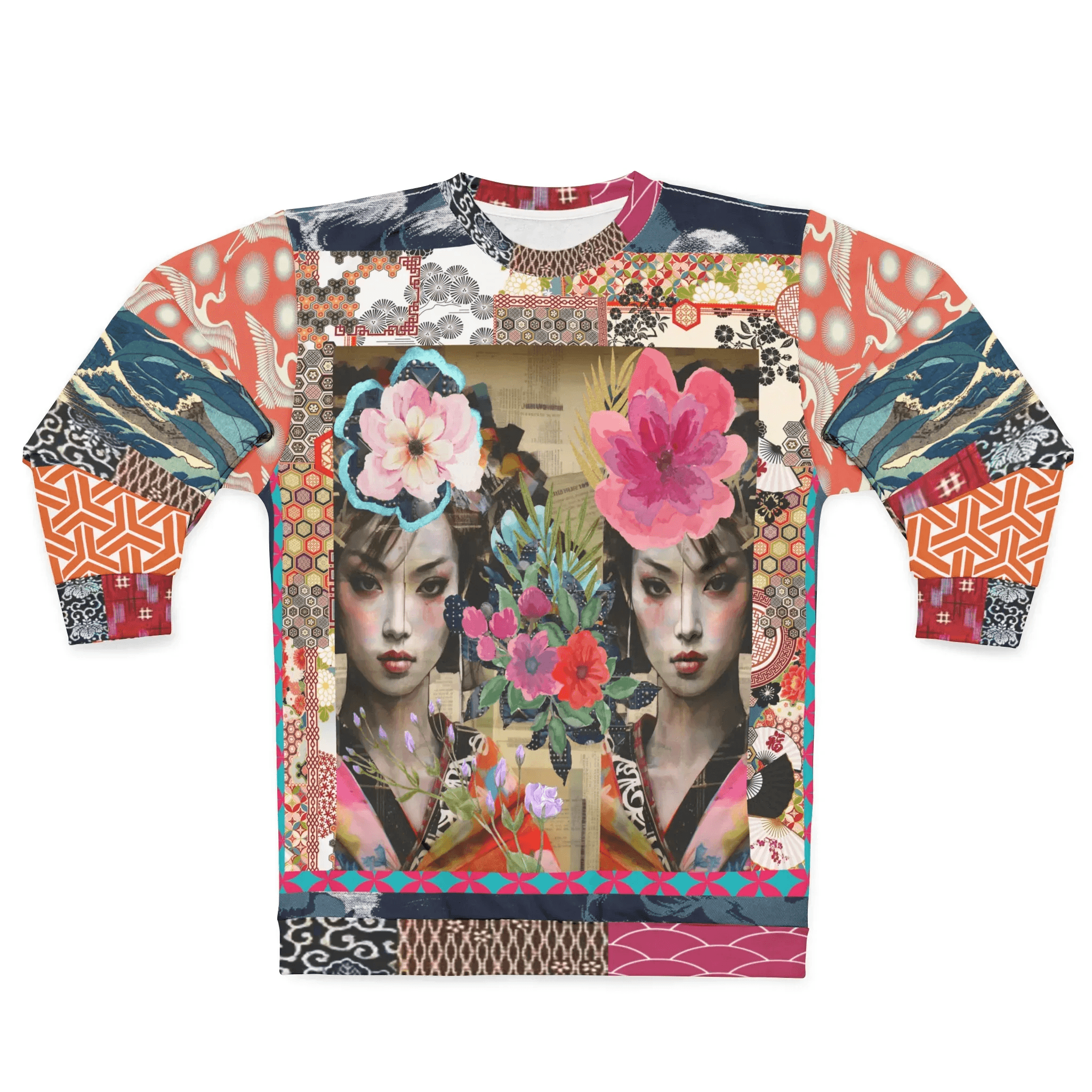Girls Wrapped in Silk Robes Unisex Sweatshirt (Gold Label)