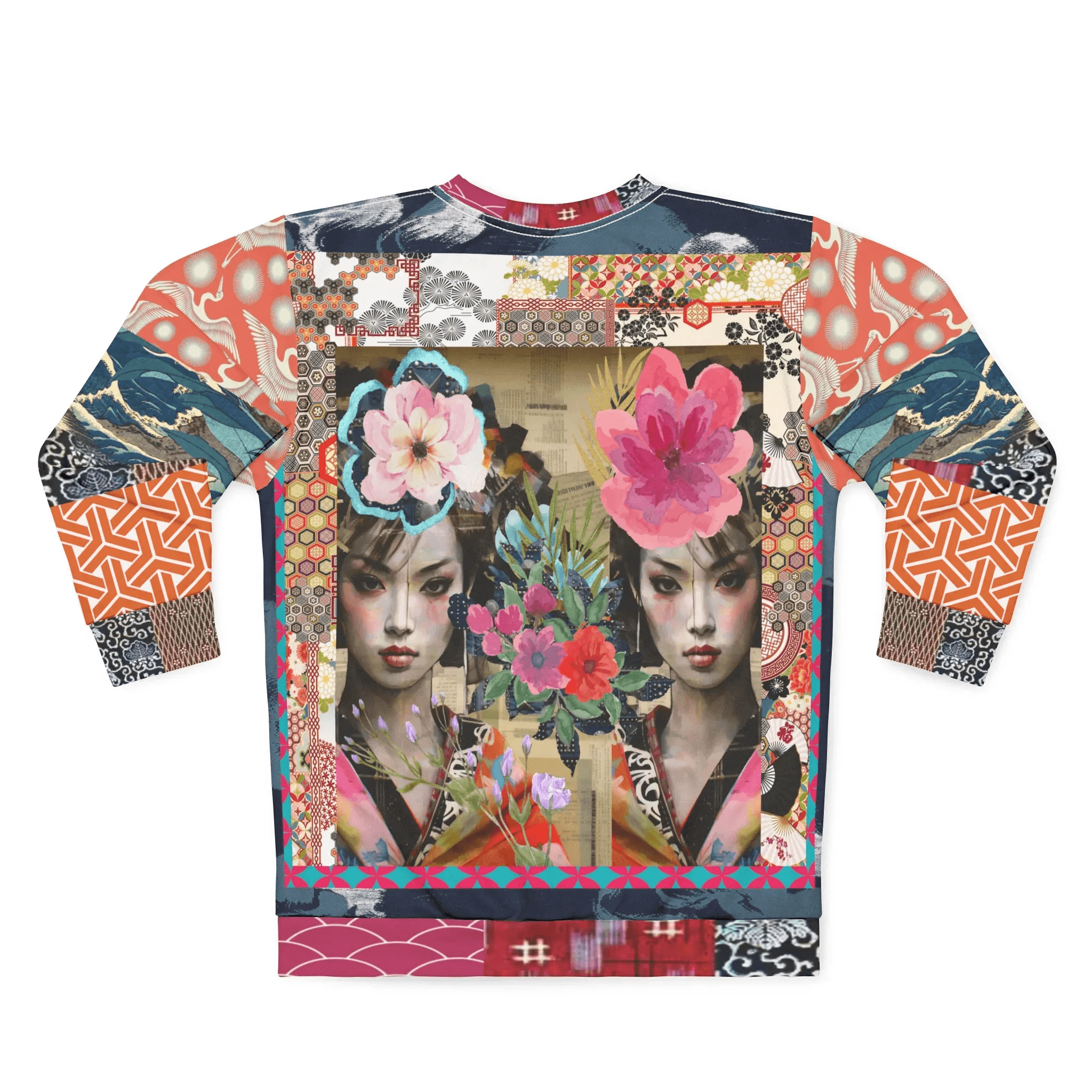 Girls Wrapped in Silk Robes Unisex Sweatshirt (Gold Label)