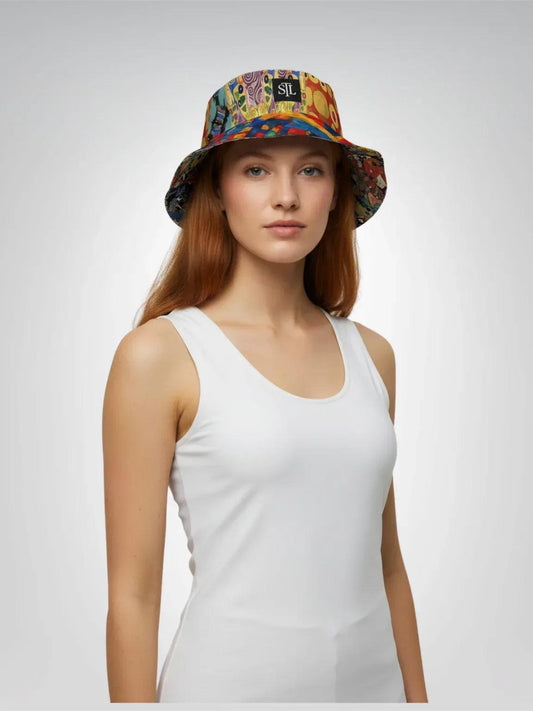 Give Me a Kiss - Klimt - Reversible Bucket Hat