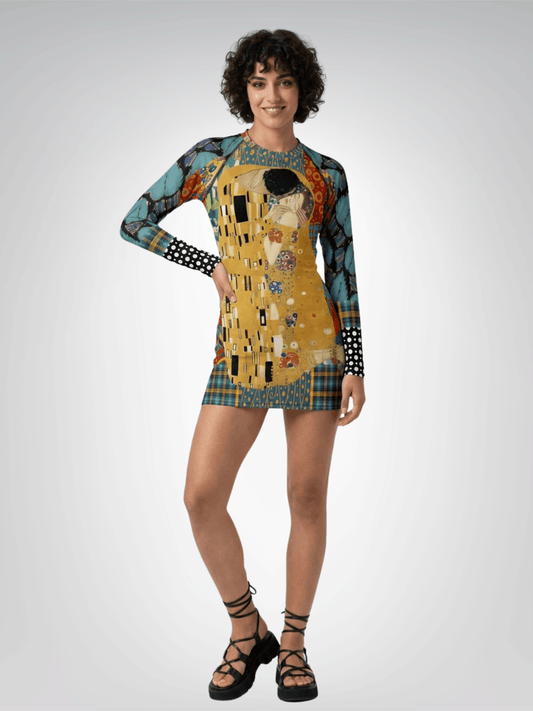 Give Me a Kiss Women's Rash Guard - Klimt