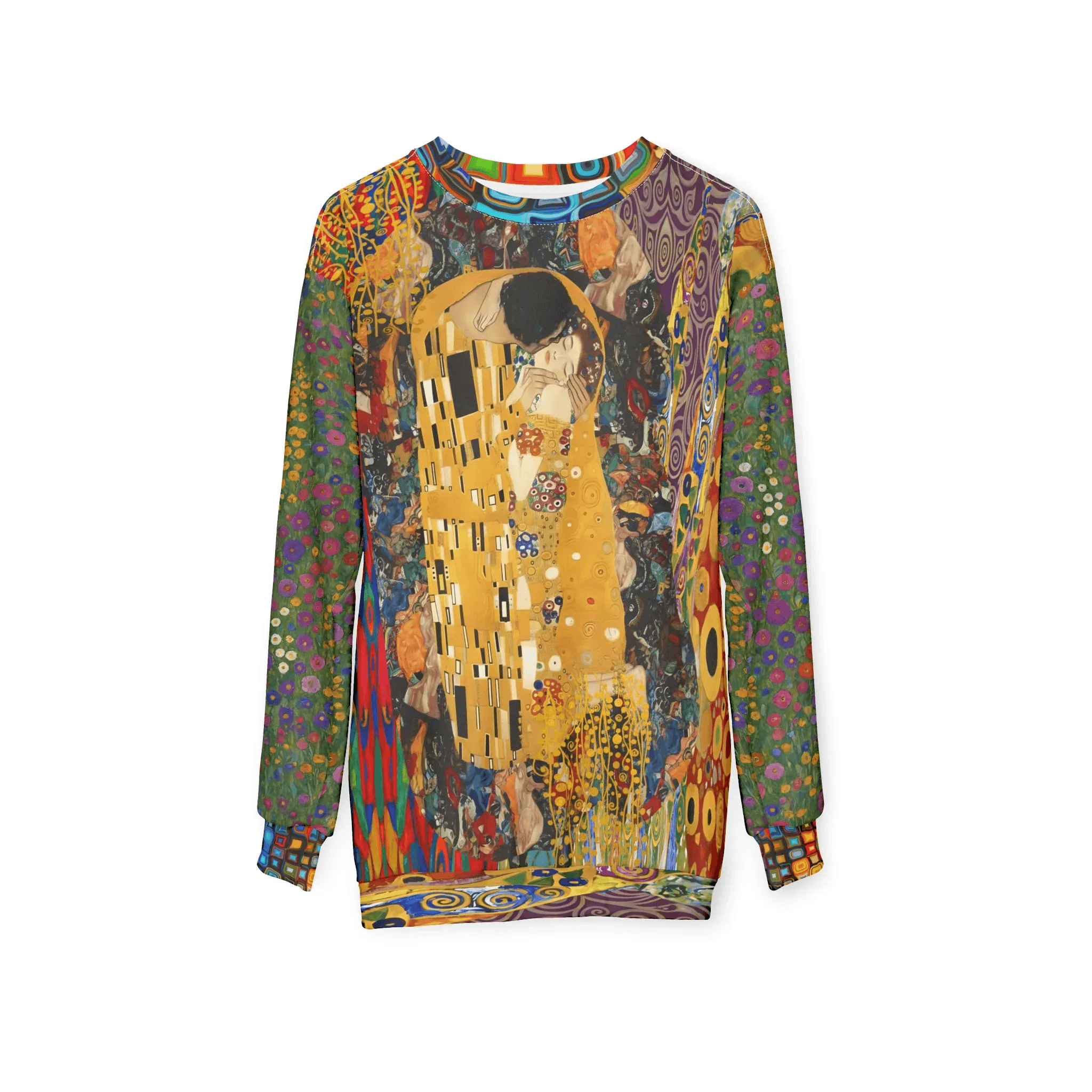 Give Me a Kiss - Klimt - Art Deco Print Unisex Sweatshirt (Gold Label)