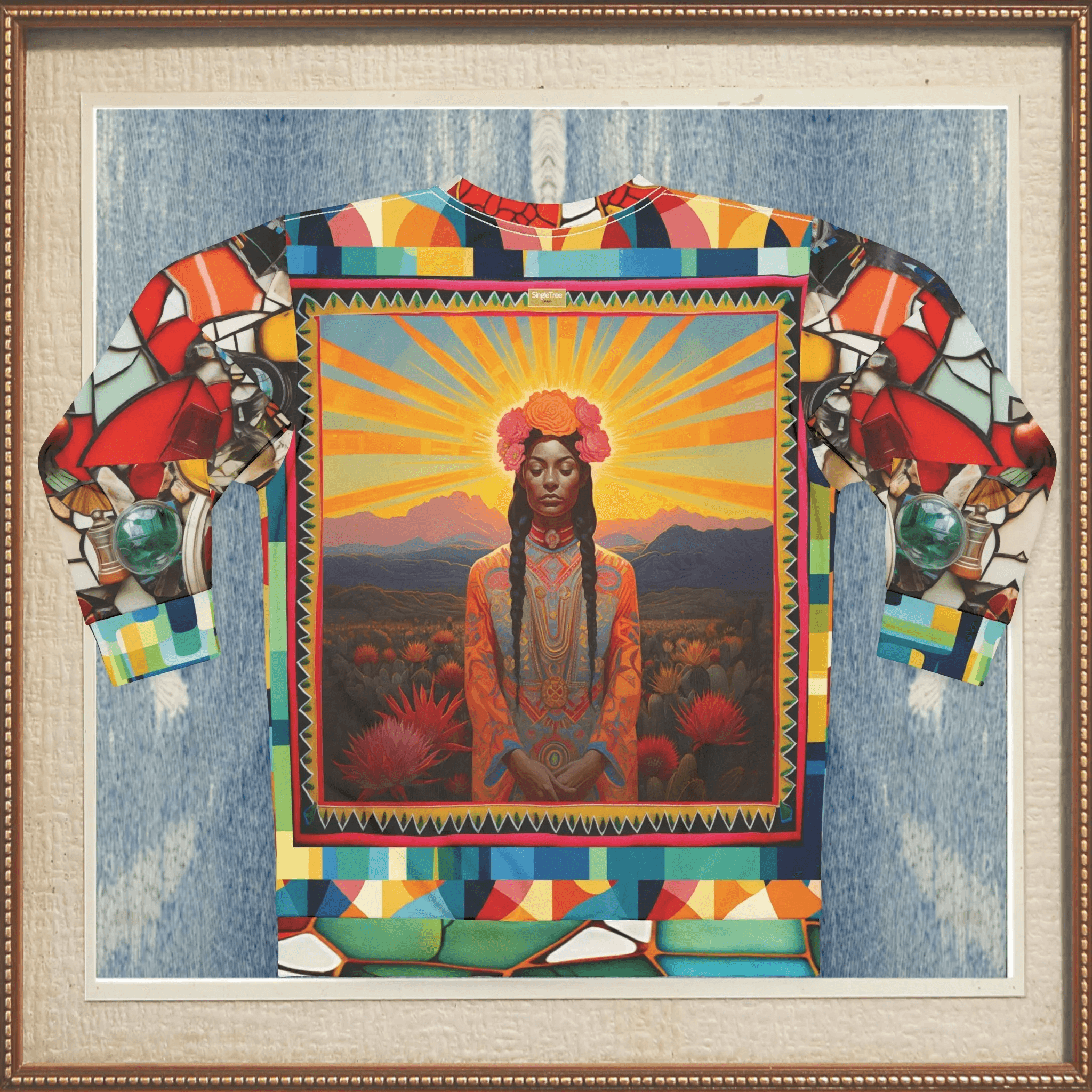 Goddess of the Harvest Mexican Chicomecōātl Unisex Sweatshirt (Gold Label)