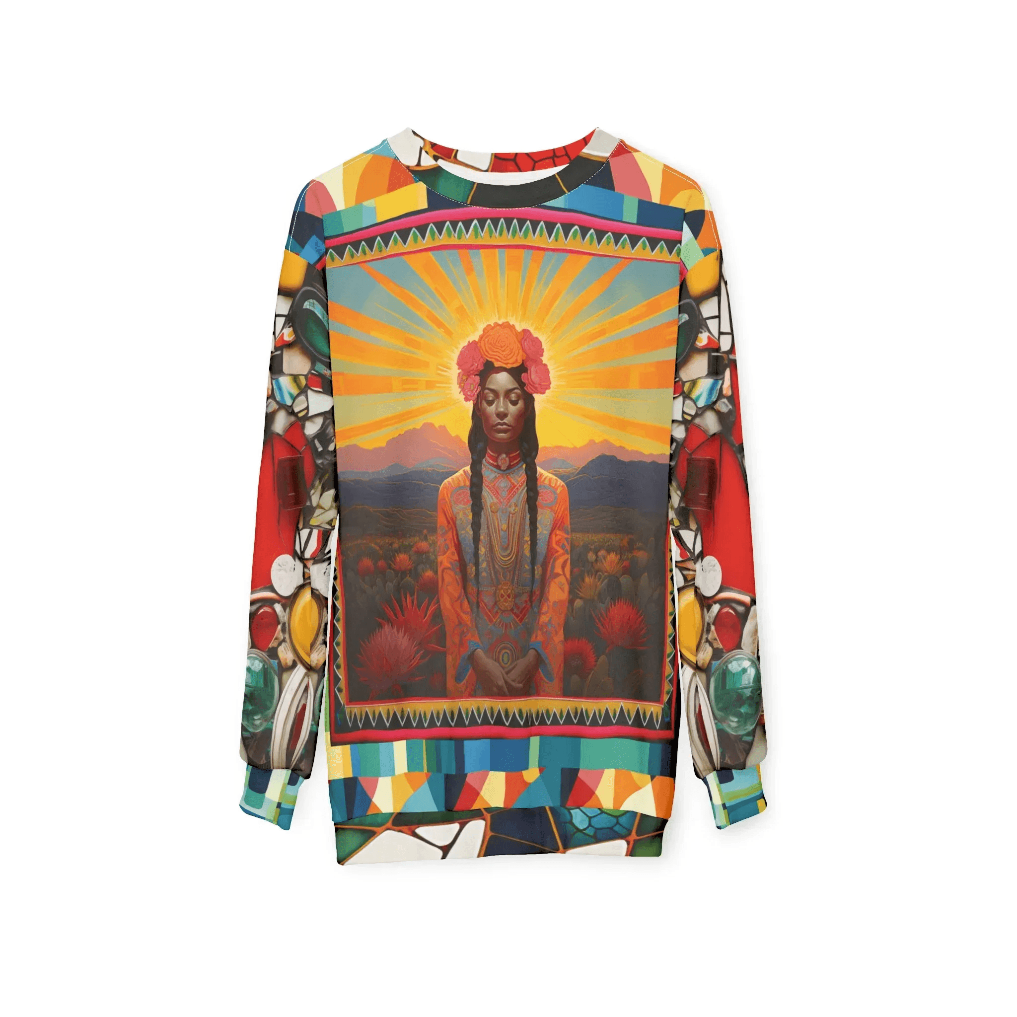 Goddess of the Harvest Mexican Chicomecōātl Unisex Sweatshirt (Gold Label)