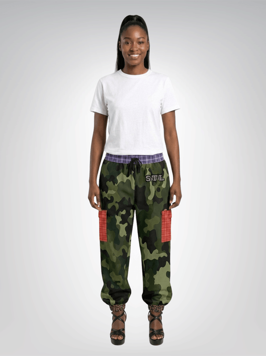 Gold Fish in Garden Splendor Eco-Poly Cargo Joggers