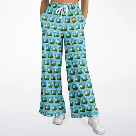 Golf - Hole in One in Blue Skies Eco-Poly Wide Leg Pants
