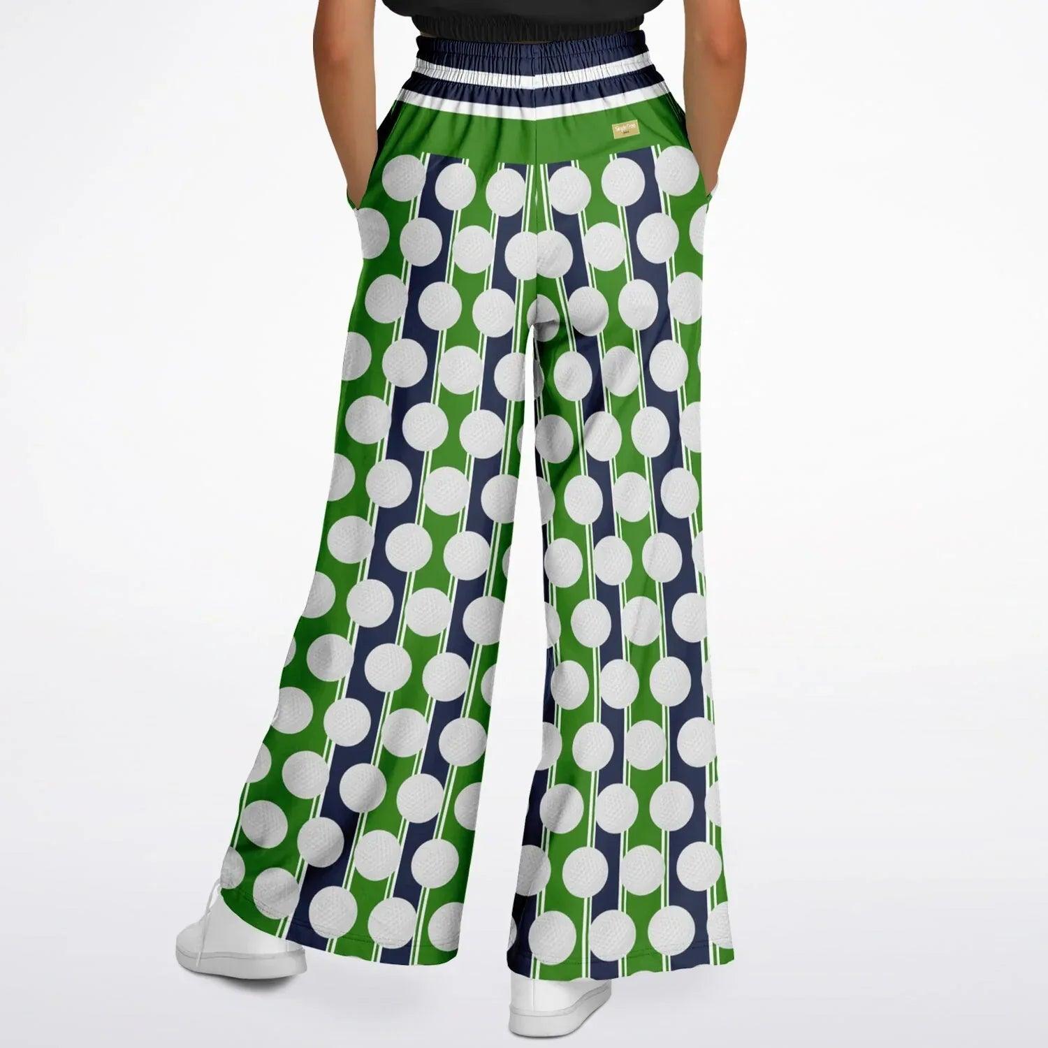 Golf - Off to the Tourney Eco-Poly Wide Leg Pants