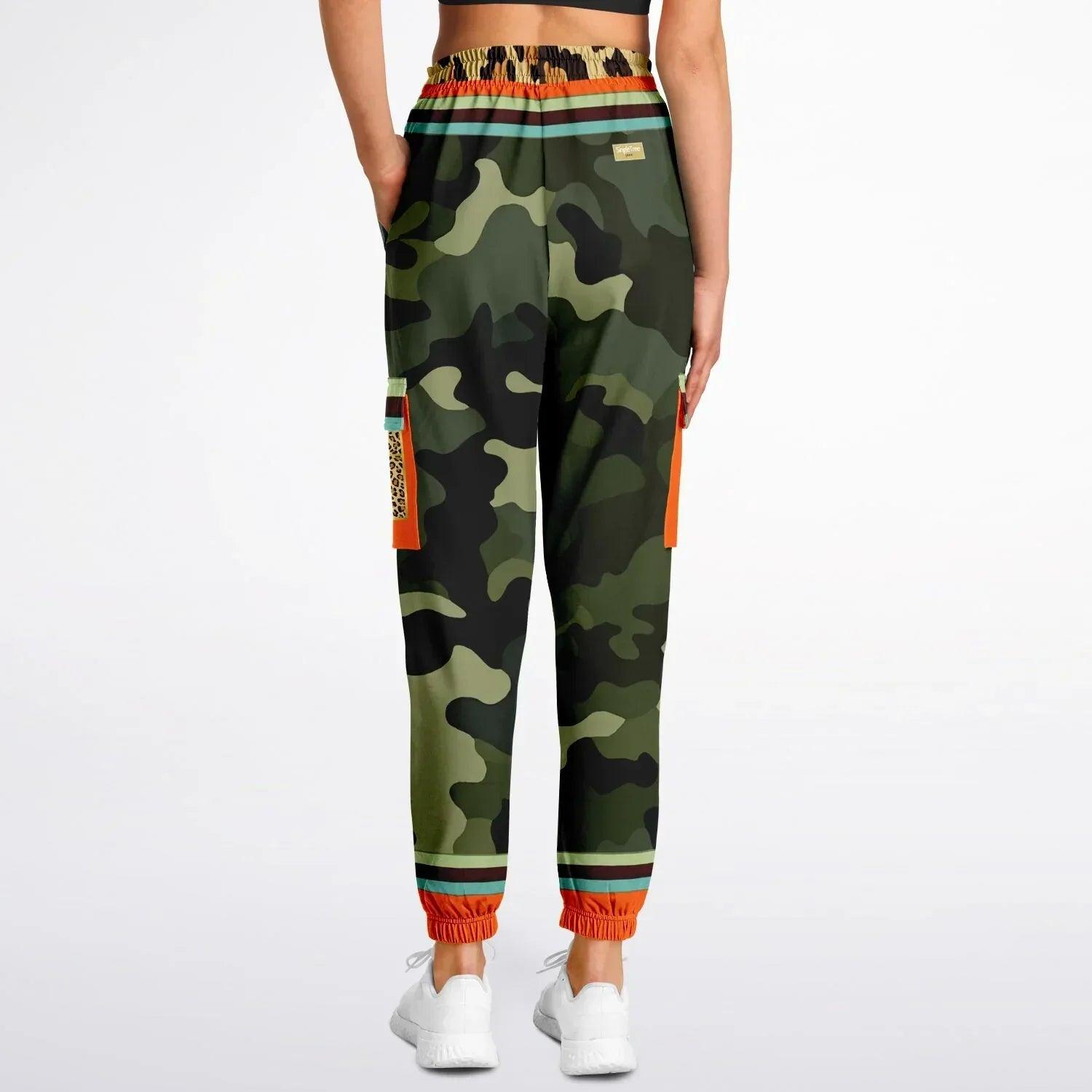 Government Issued Green Camo LUXE Eco-Poly Unisex Cargo Joggers