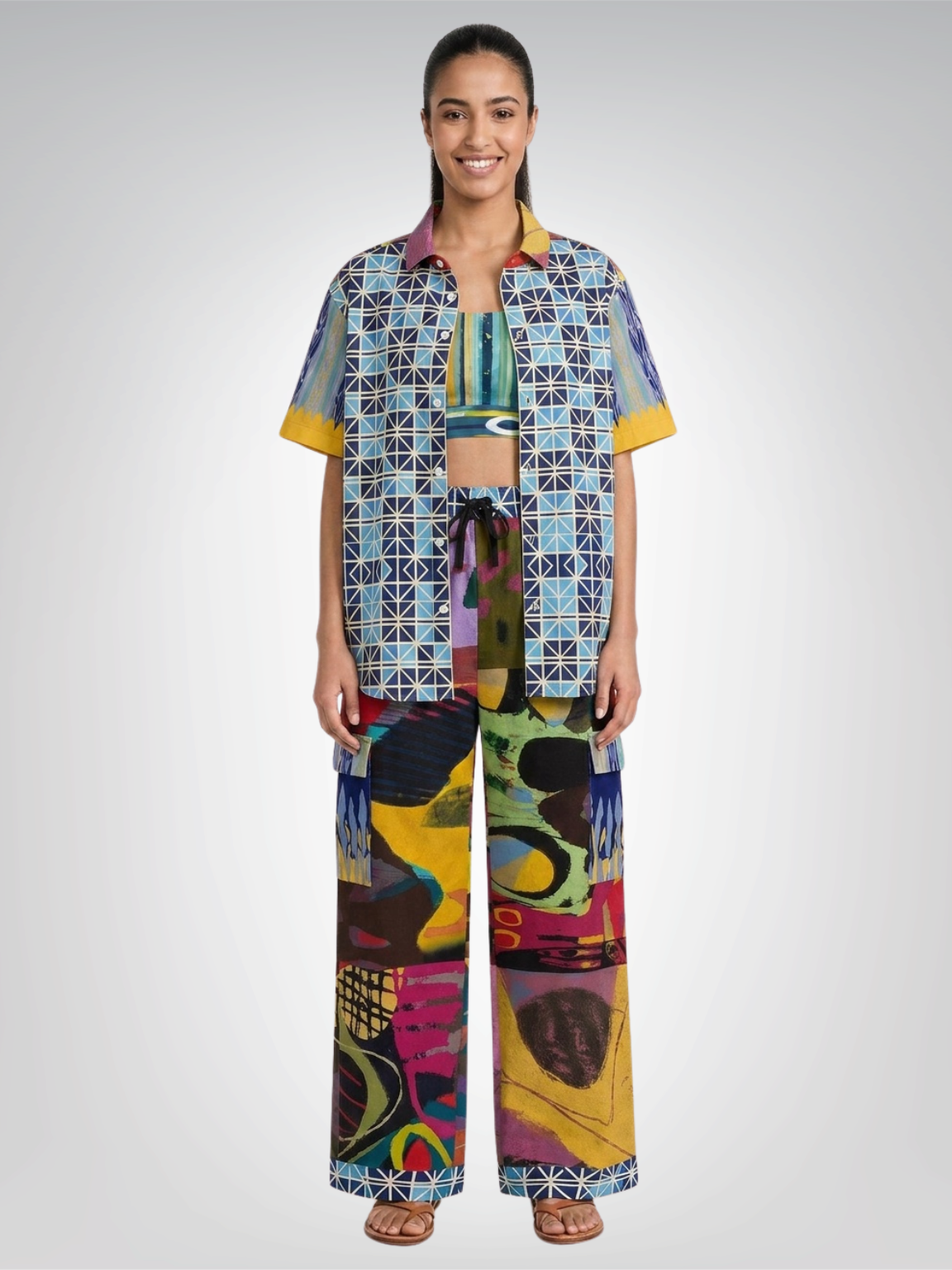 Beautiful Chaos Abstract Art Print Cargo Pants