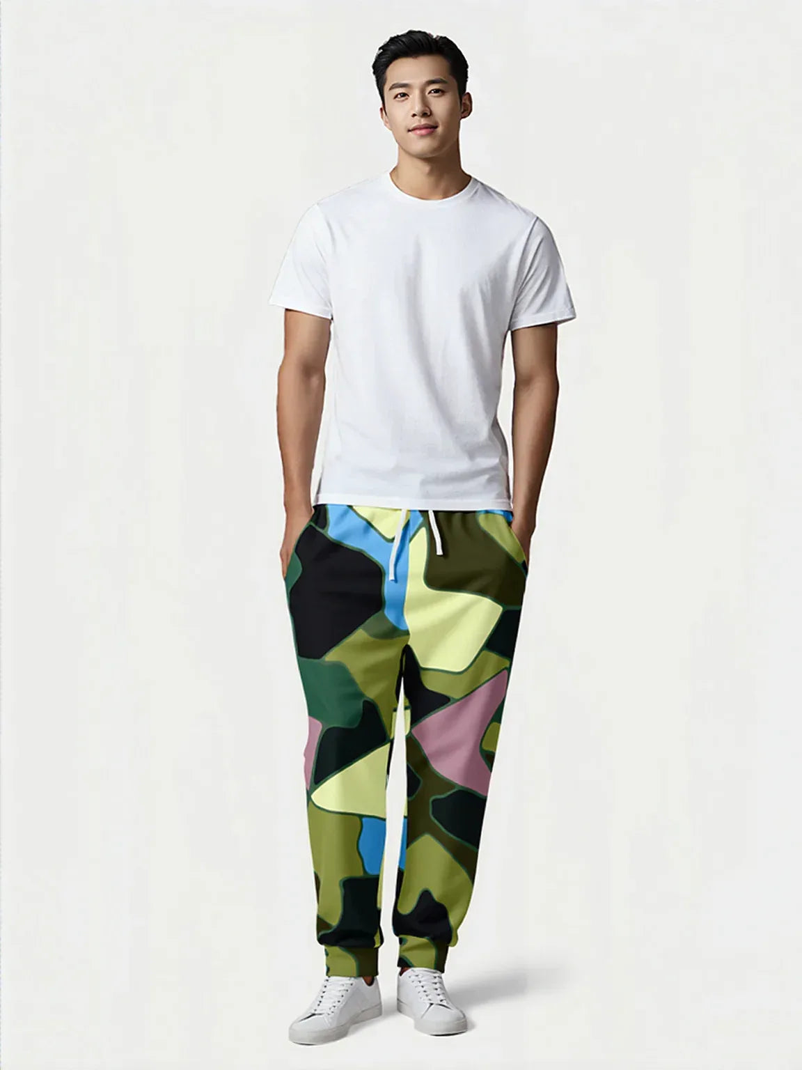 Green Purpalicious Camo Eco-Poly Unisex Joggers
