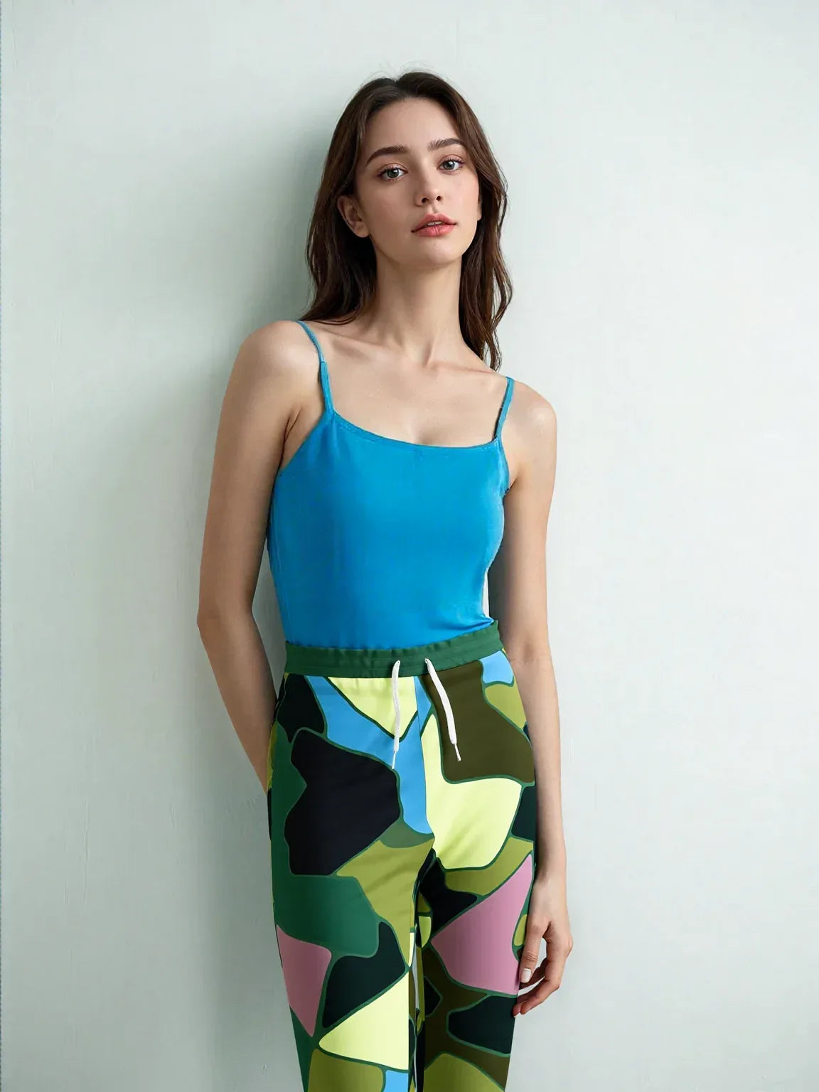 Green Purpalicious Camo Eco-Poly Unisex Joggers