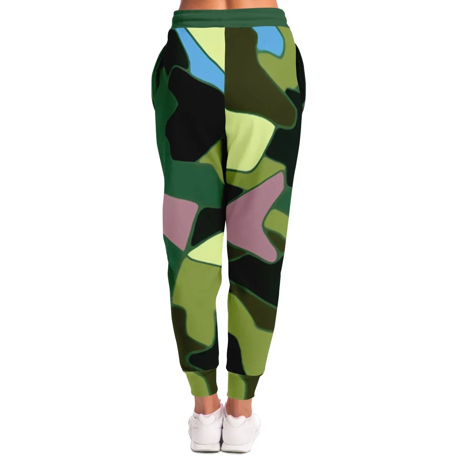 Green Purpalicious Camo Eco-Poly Unisex Joggers