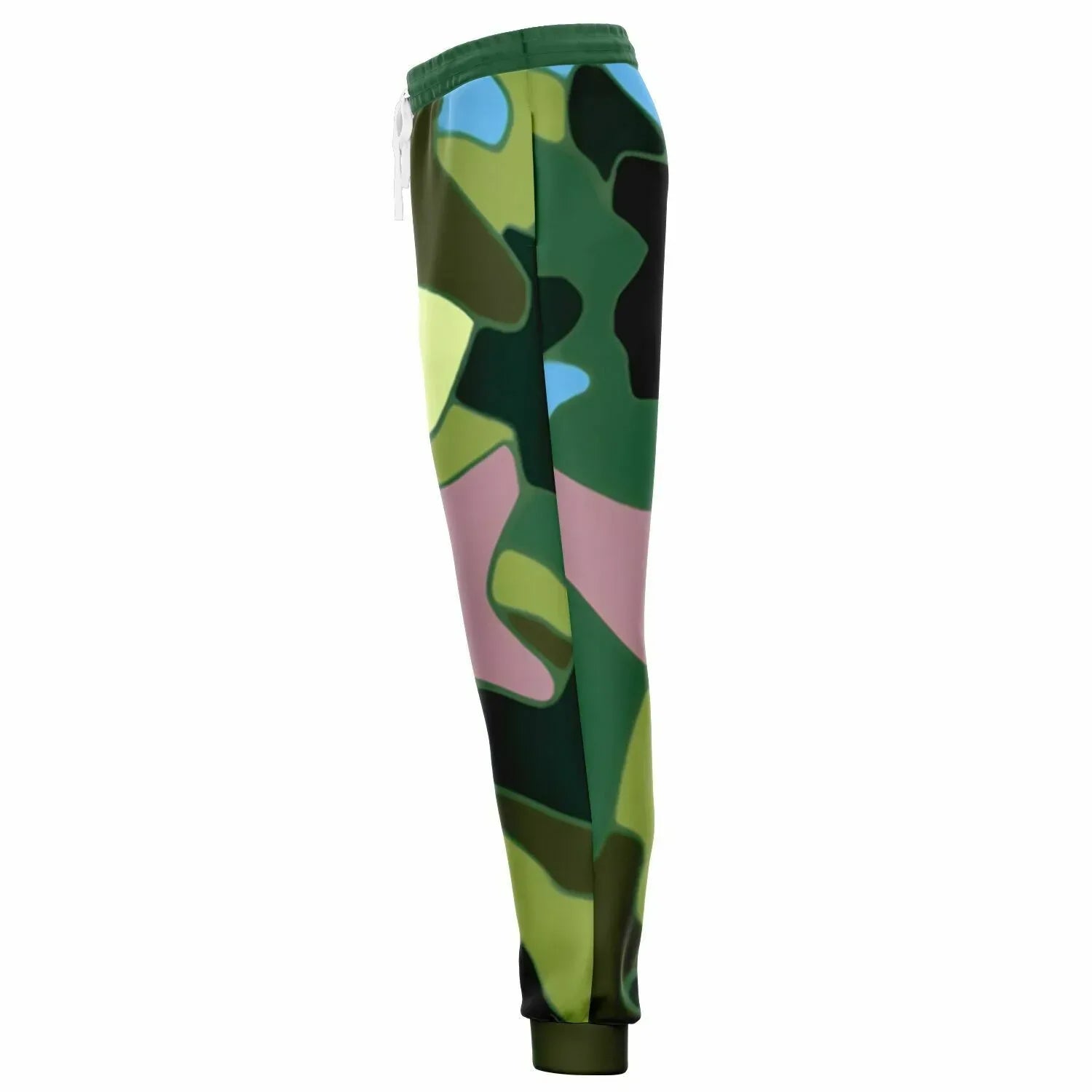 Green Purpalicious Camo Eco-Poly Unisex Joggers