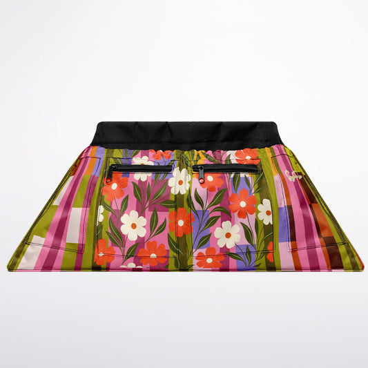 Groovy Blooms & Blocks in Bright Lights Garden Harvest Bag
