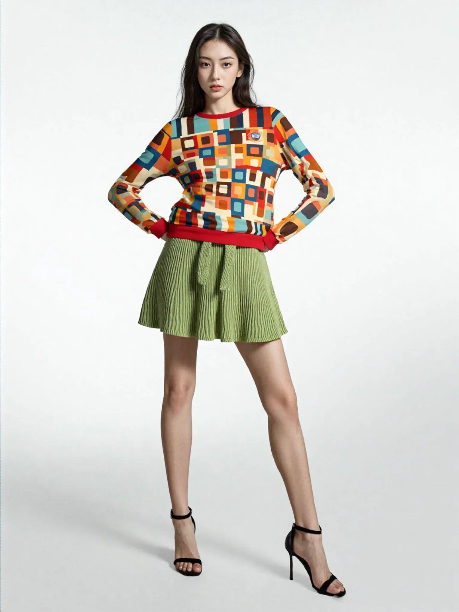 Hip Hip Hooray Groovy Geometric Unisex Sweatshirt (Gold Label)