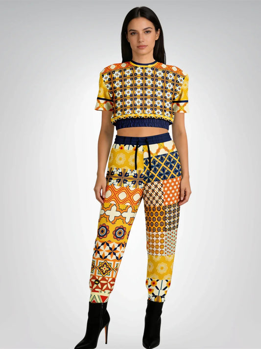 Gypsy Harvest Patchwork Eco-Poly Unisex Joggers