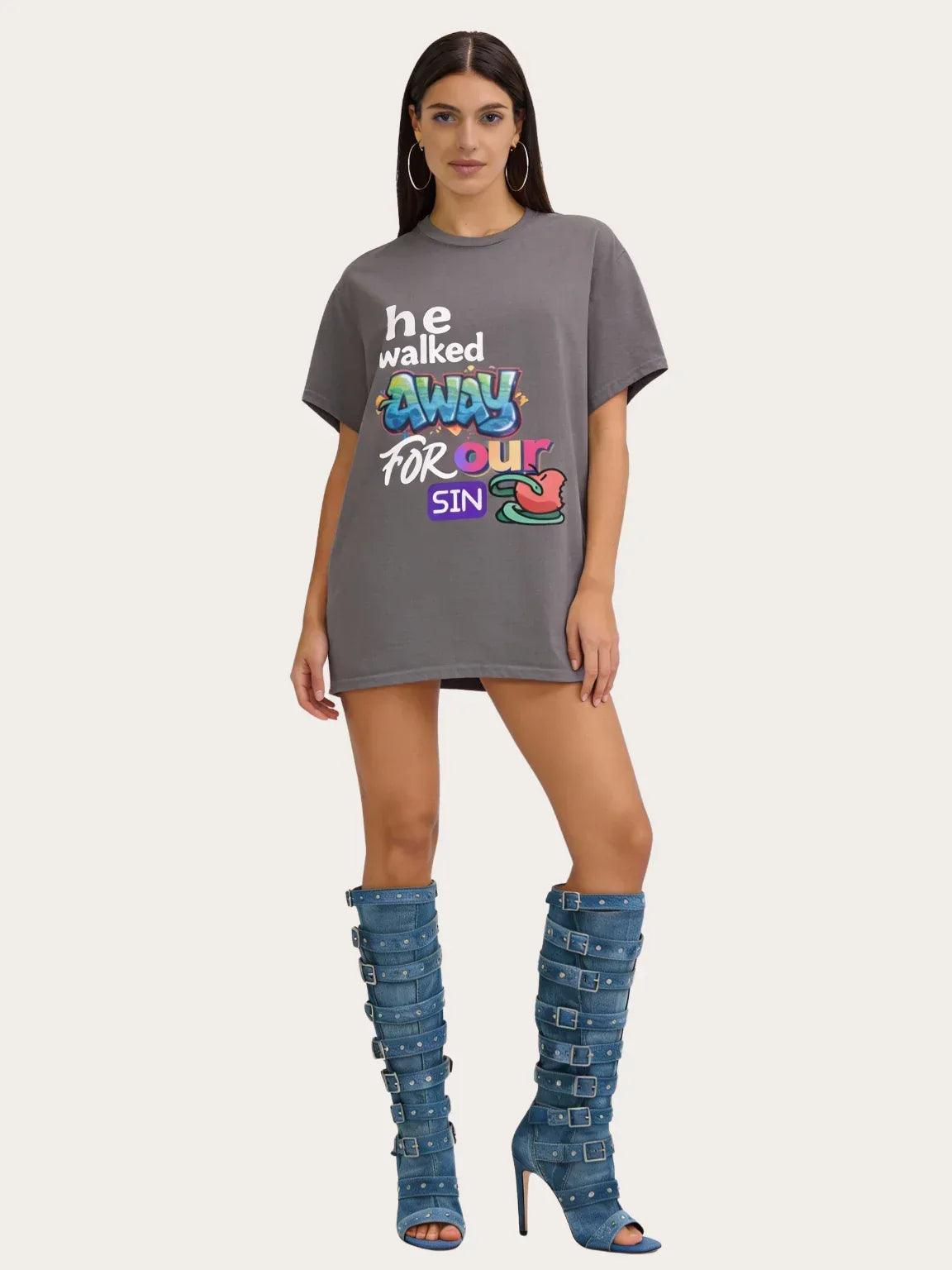 He Walked Away For Our Sins Heavyweight Unisex Tee