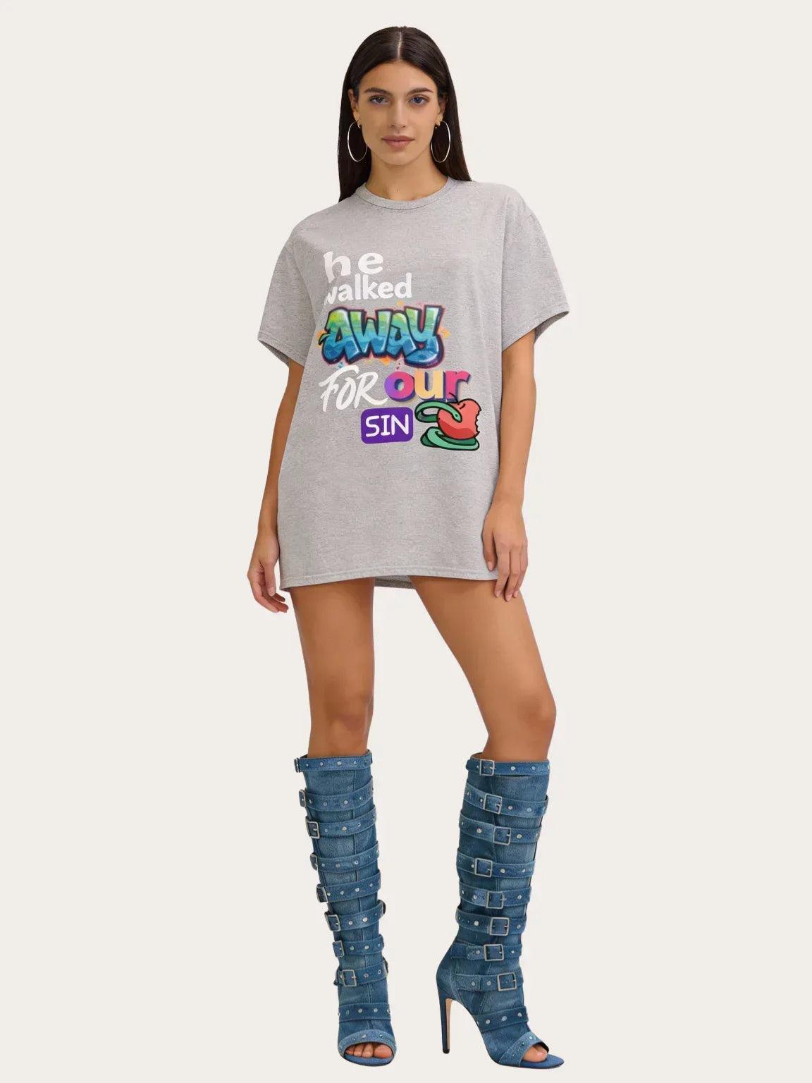 He Walked Away For Our Sins Heavyweight Unisex Tee