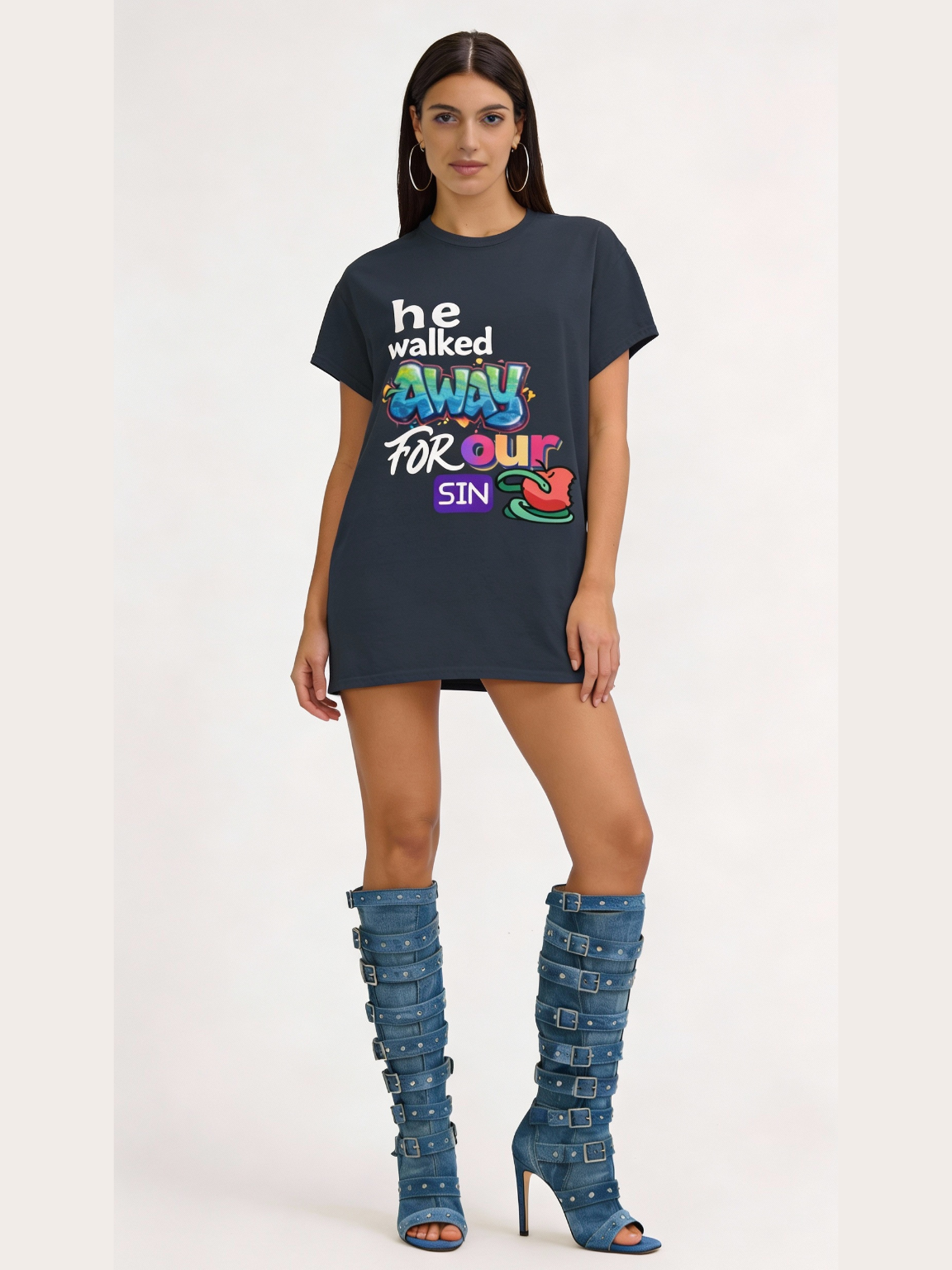 He Walked Away For Our Sins Heavyweight Unisex Tee