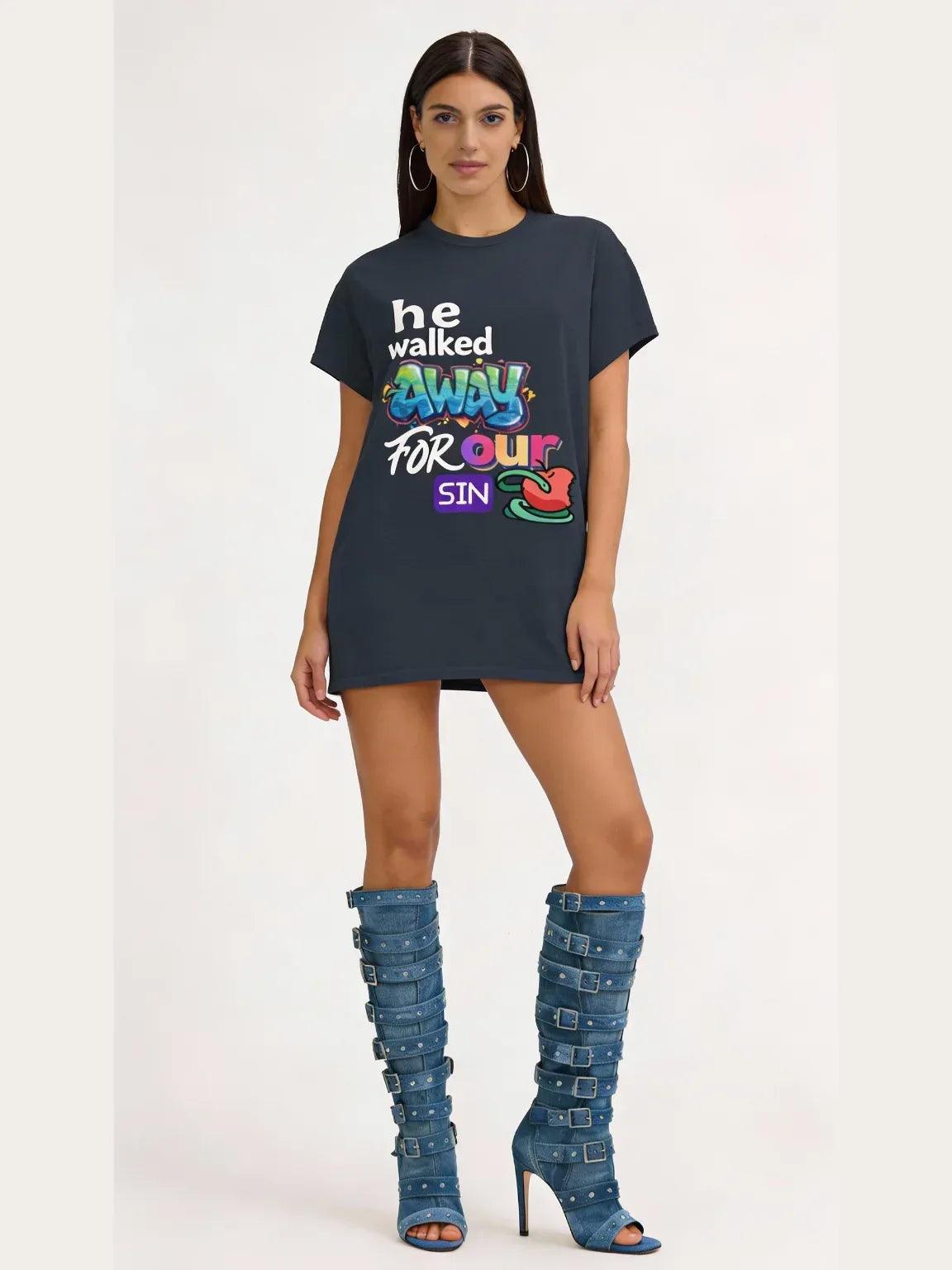 He Walked Away For Our Sins Heavyweight Unisex Tee