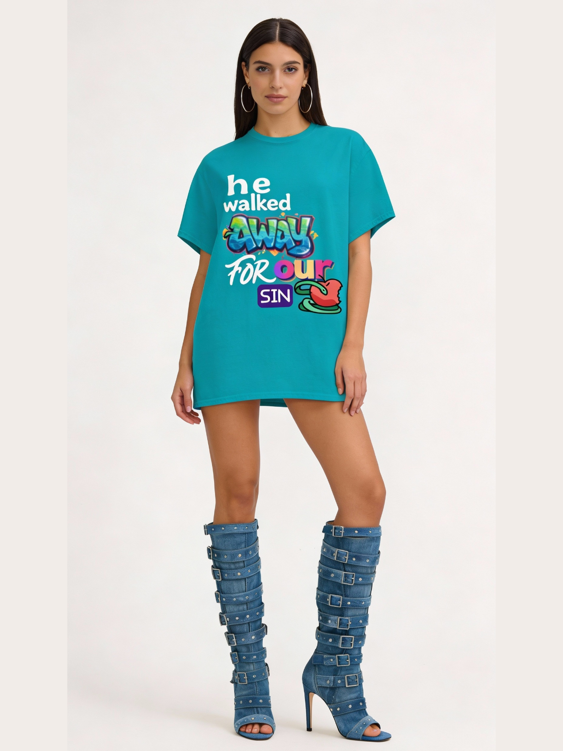 He Walked Away For Our Sins Heavyweight Unisex Tee