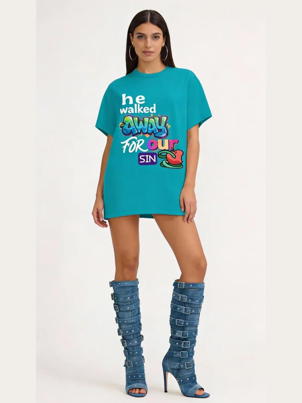 He Walked Away For Our Sins Heavyweight Unisex Tee